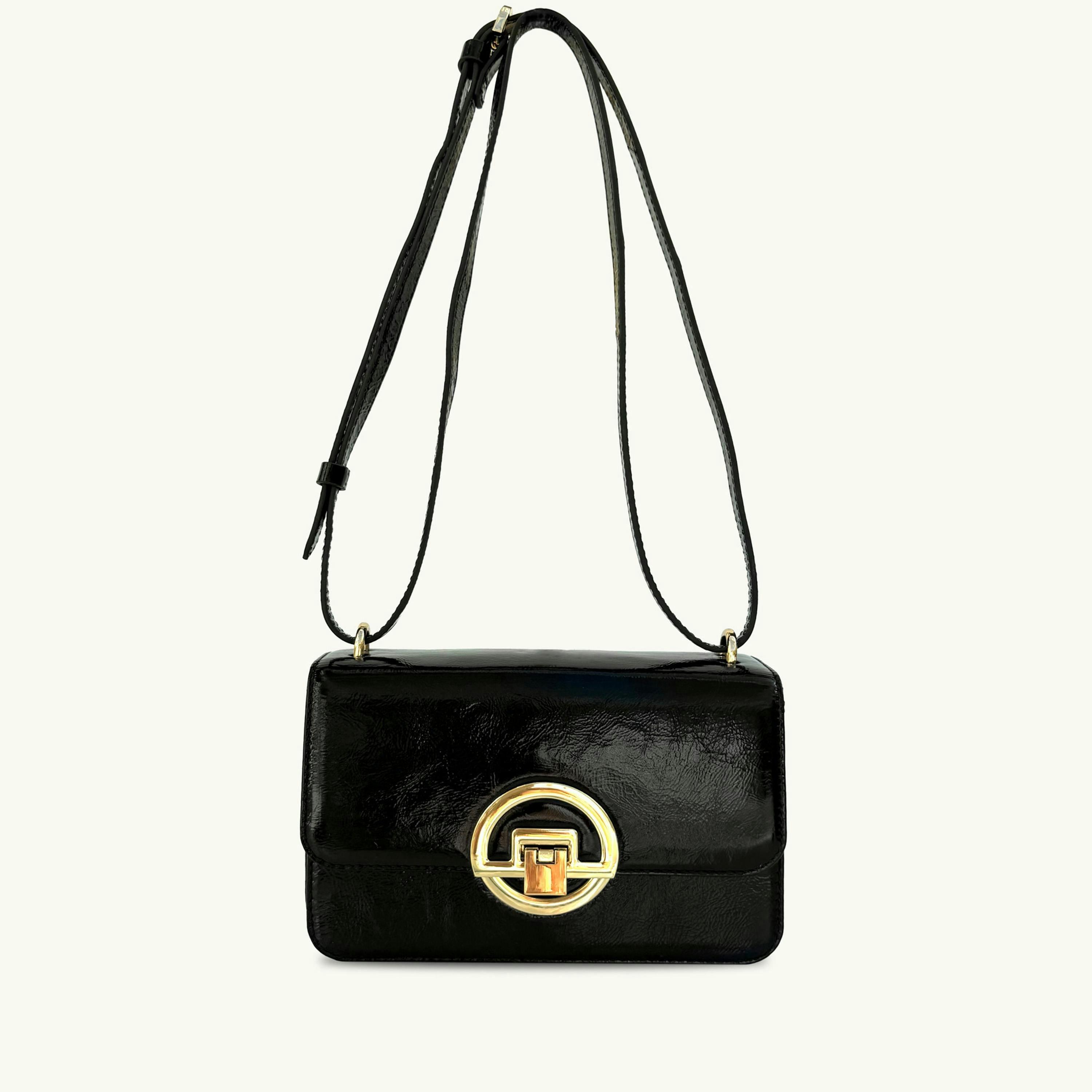The Tilly Crinkle Patent Leather Bag , view 3 of 6