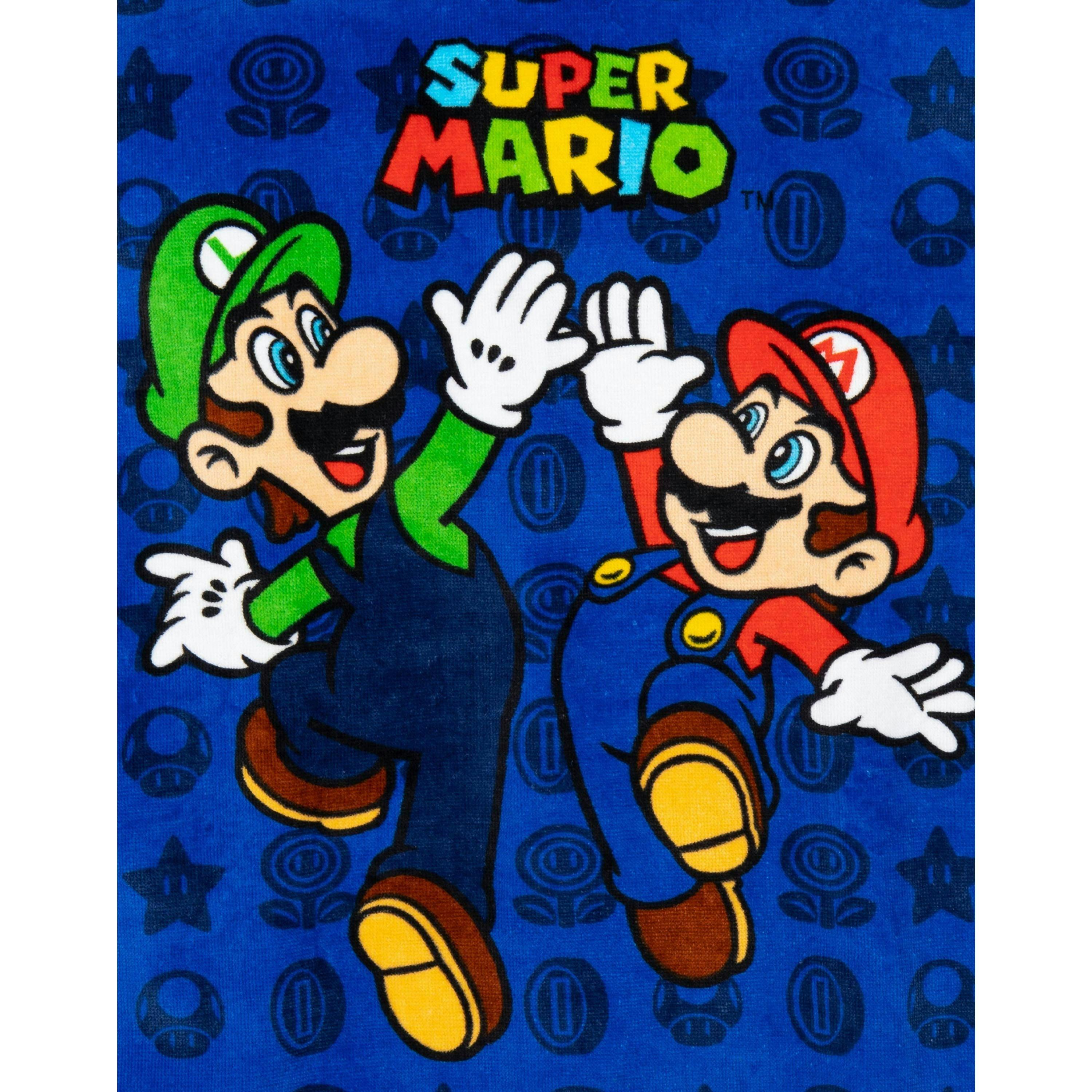 Nintendo Boys Multicoloured Character Placement Print Poncho Towel (One Size) by Vanilla Underground , view 3 of 4