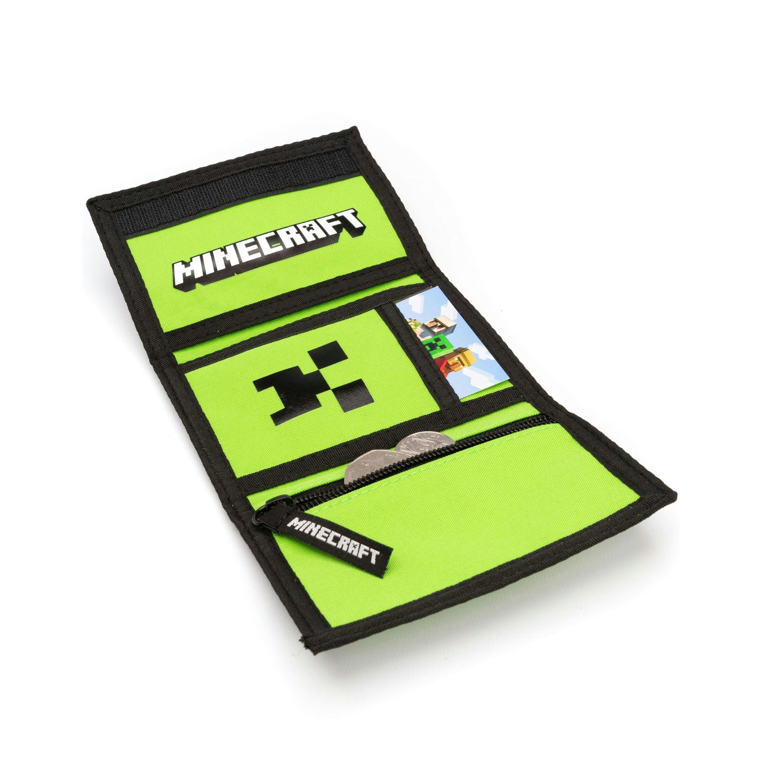 Minecraft Boys Green Creeper Velcro Wallet (One Size) by Vanilla Underground , view 2 of 6