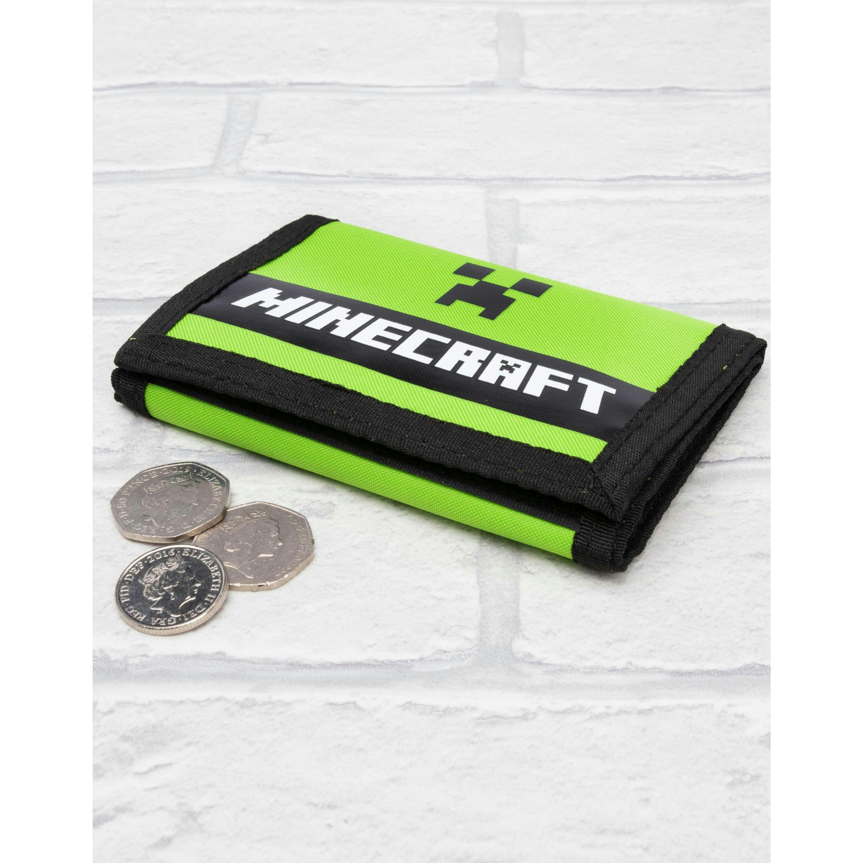 Minecraft Boys Green Creeper Velcro Wallet (One Size) by Vanilla Underground , view 6 of 6