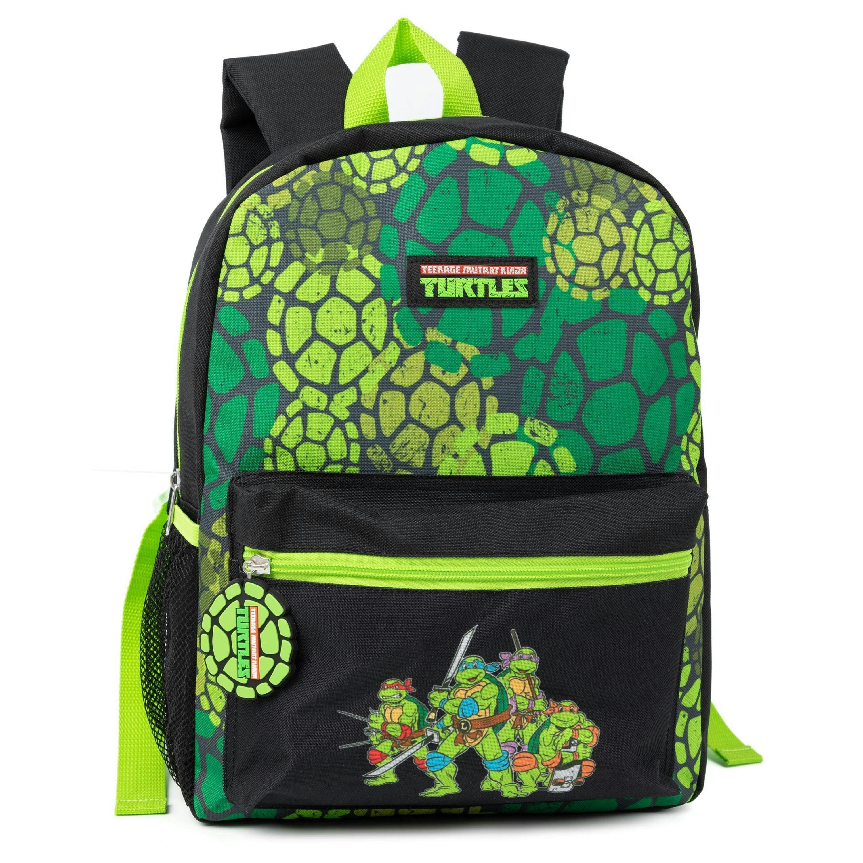 Teenage Mutant Ninja Turtles Unisex Kids Green Pizza 4 Piece Backpack Set (One Size) by Vanilla Underground , view 2 of 6