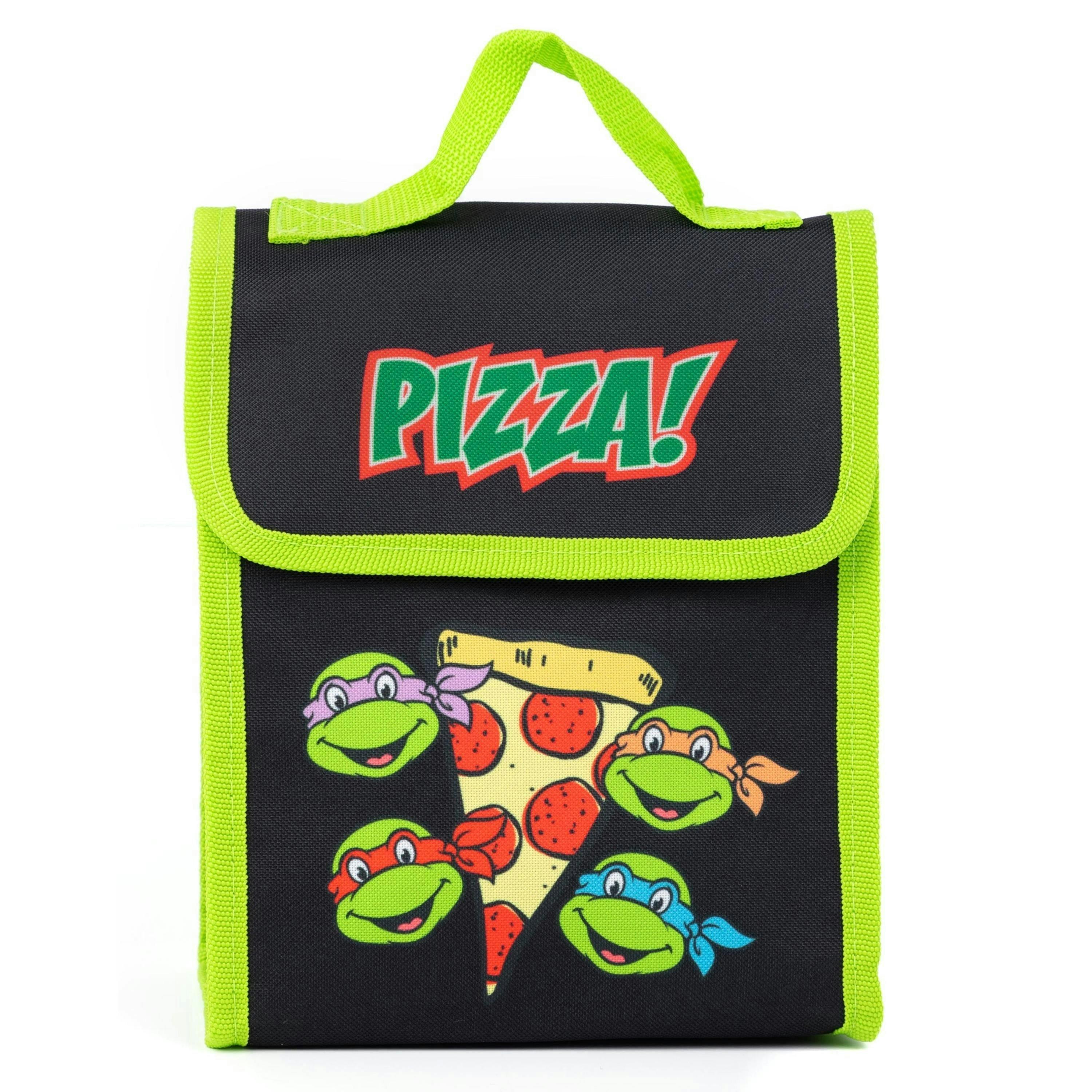 Teenage Mutant Ninja Turtles Unisex Kids Green Pizza 4 Piece Backpack Set (One Size) by Vanilla Underground , view 3 of 6