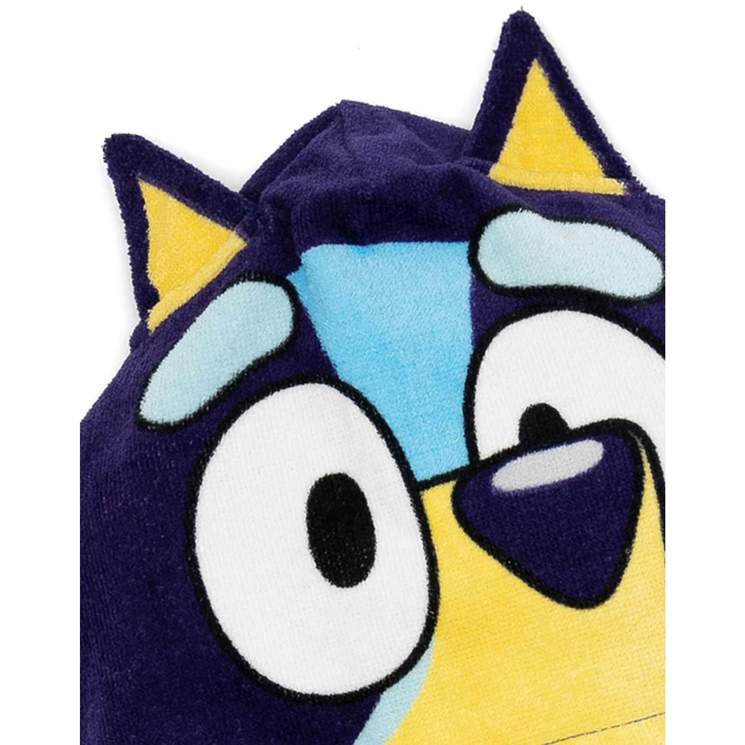 Bluey Unisex Kids Blue Poncho Towel (One Size) by Vanilla Underground , view 4 of 5