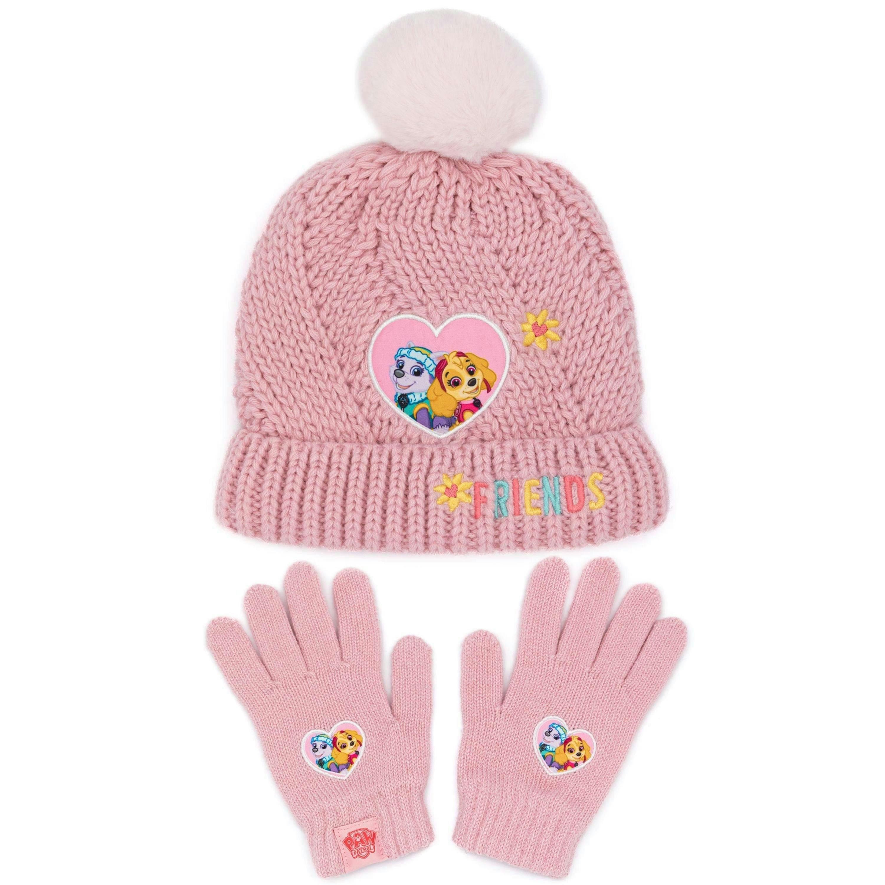 Paw Patrol Girls Pink Beanie and Scarf Set (One Size) by Vanilla Underground , view 1 of 6