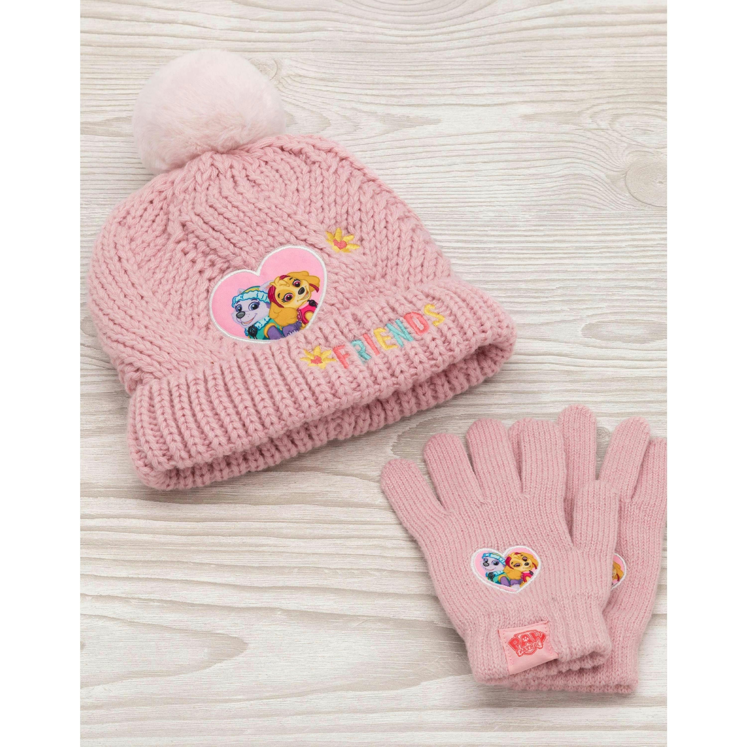 Paw Patrol Girls Pink Beanie and Scarf Set (One Size) by Vanilla Underground , view 2 of 6
