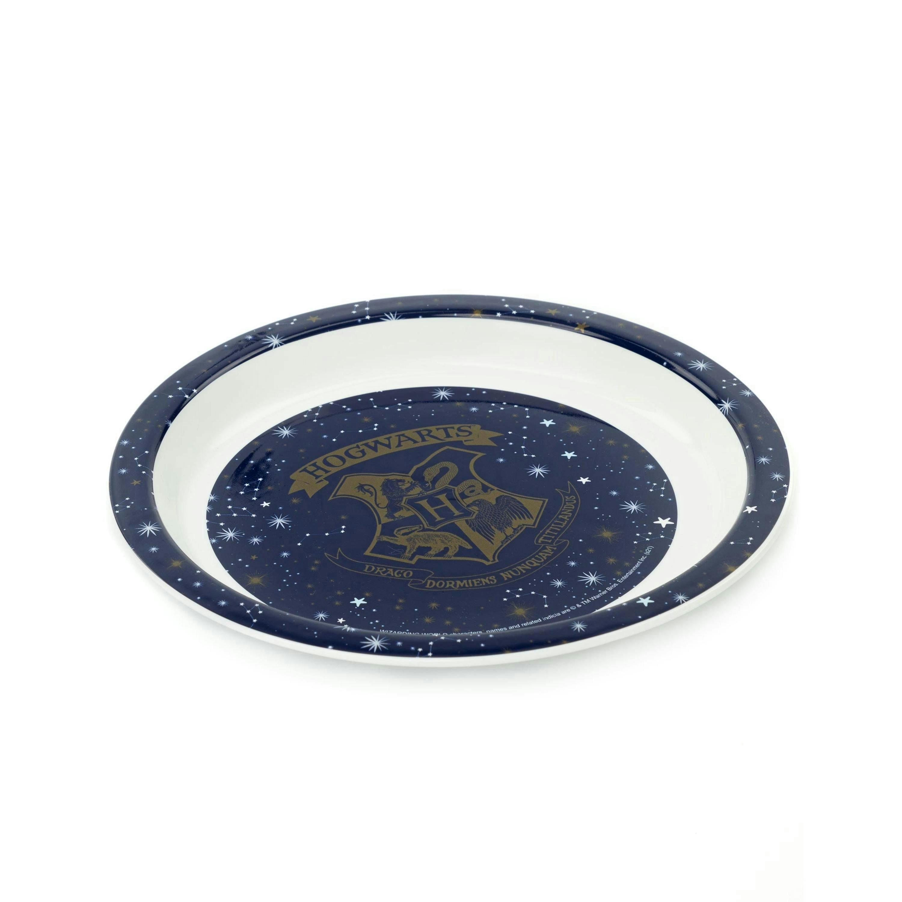 Harry Potter Unisex Kids Blue 3 Piece Tableware Set (One Size) by Vanilla Underground , view 3 of 6