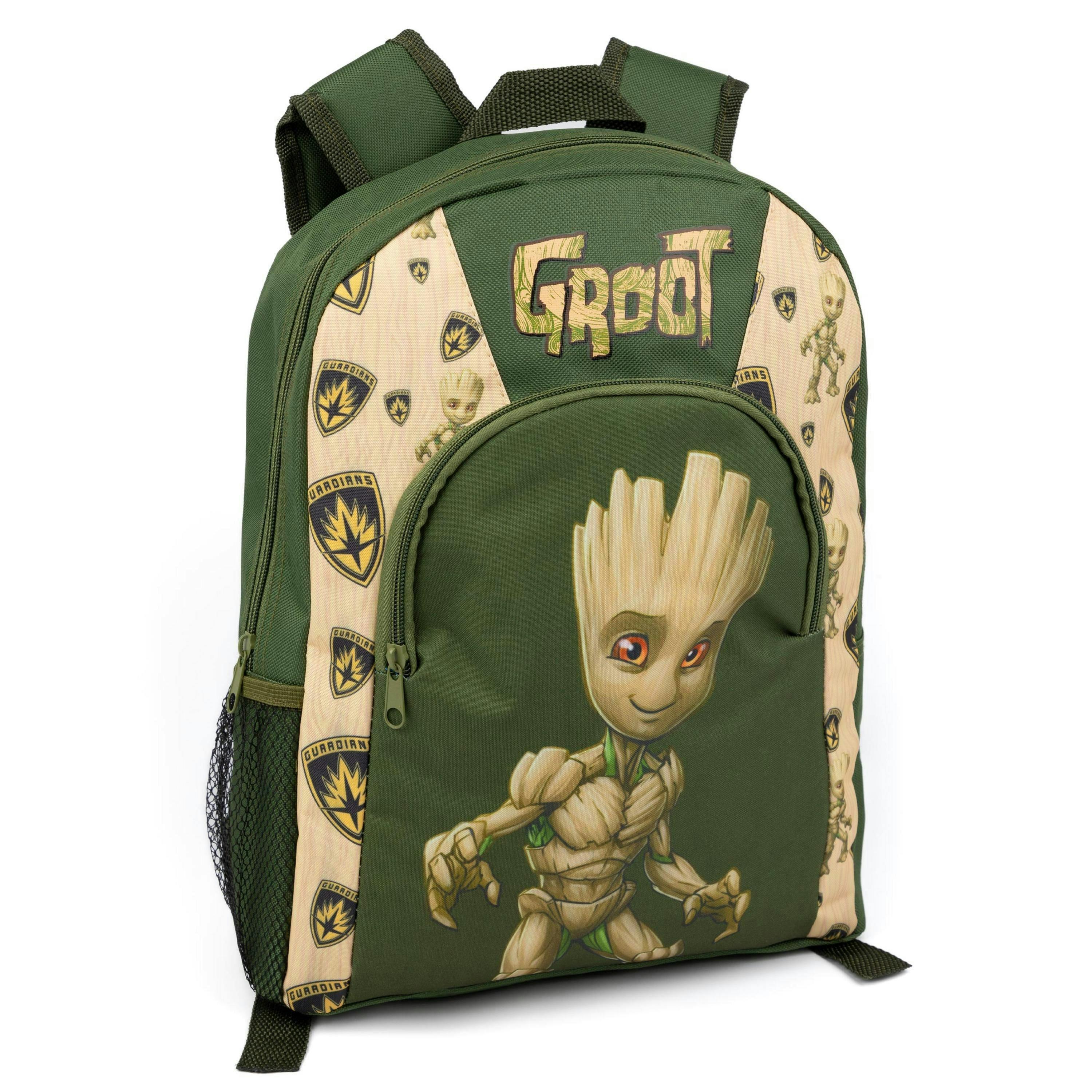 Marvel Unisex Kids Green Groot Guardian of The Galaxy Backpack (One Size) by Vanilla Underground , view 3 of 6