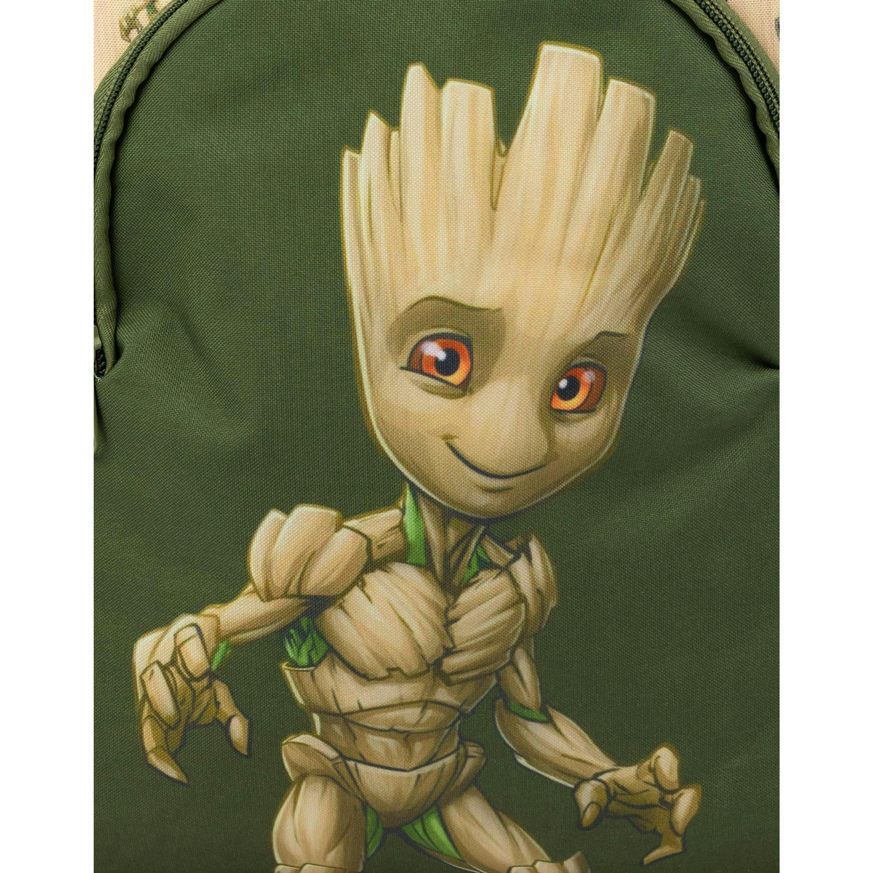 Marvel Unisex Kids Green Groot Guardian of The Galaxy Backpack (One Size) by Vanilla Underground , view 5 of 6