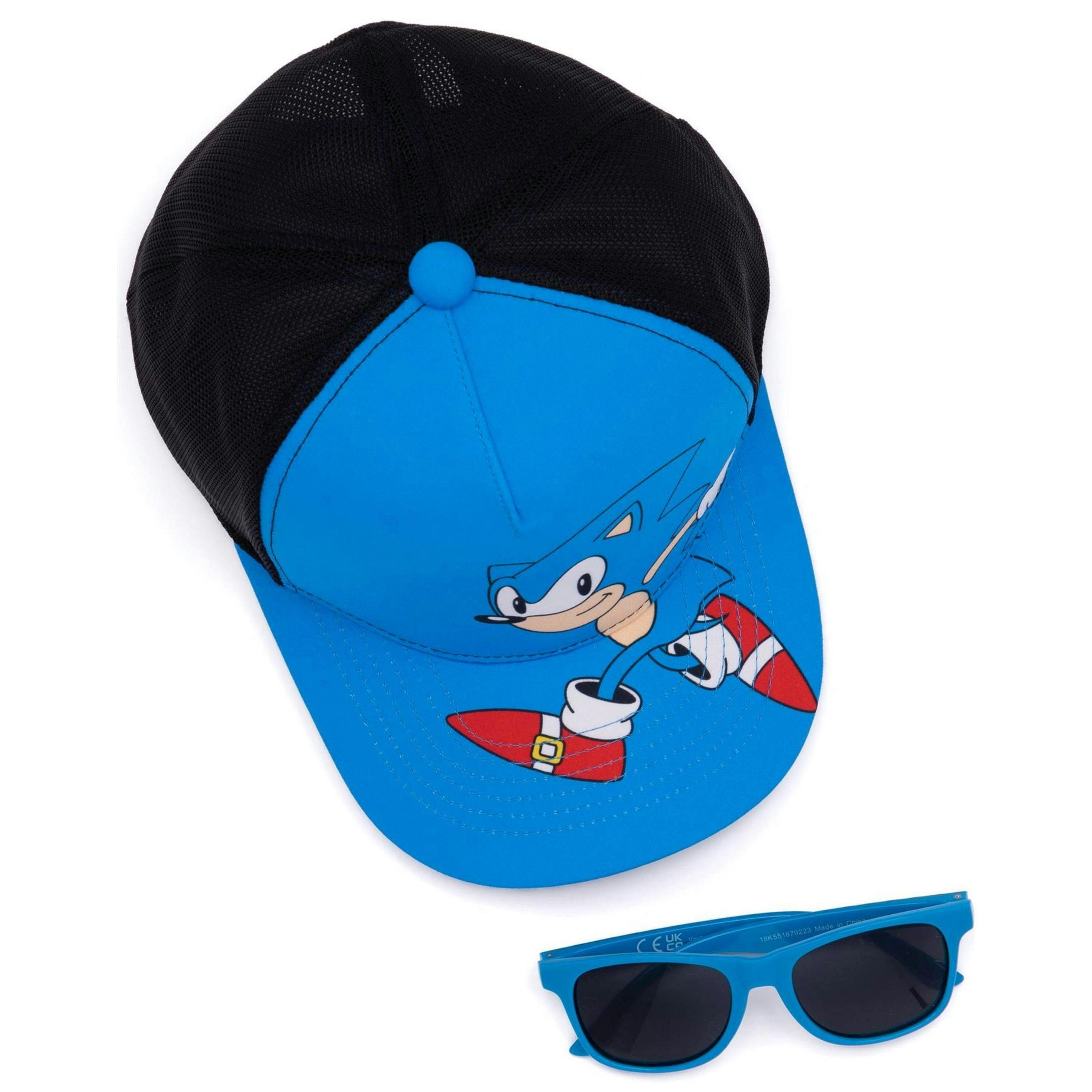 Sonic the Hedgehog Boys Blue Adjustable Curved Peak Cap (One Size) by Vanilla Underground , view 2 of 6
