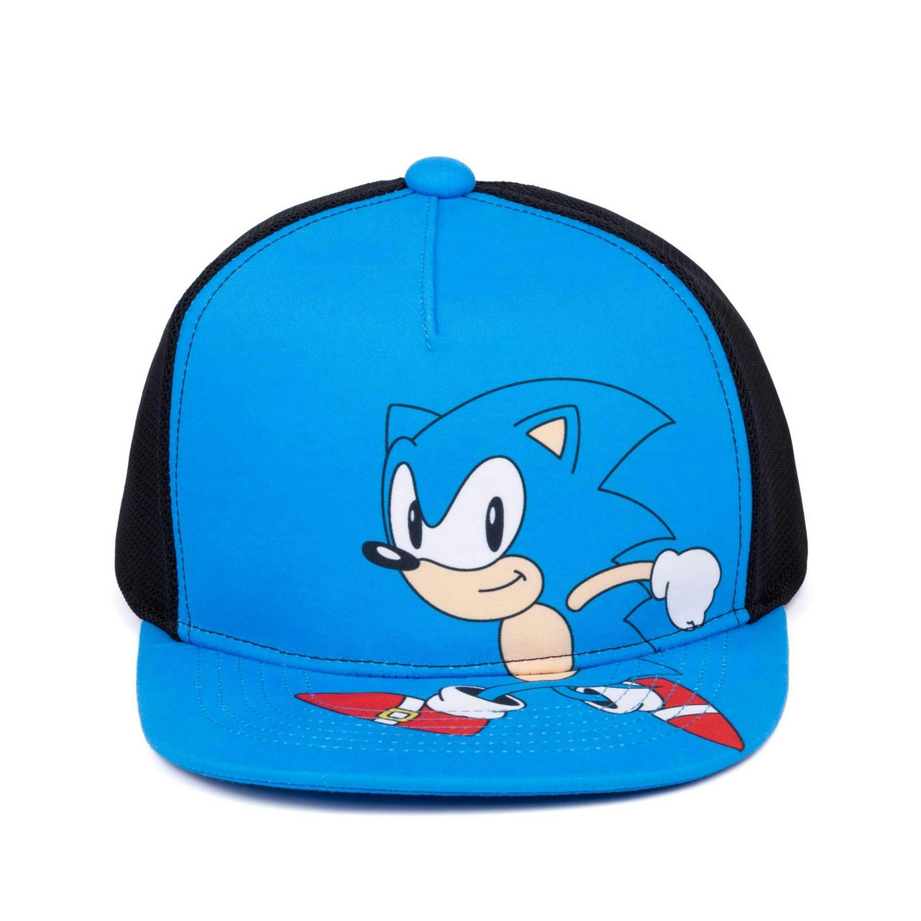 Sonic the Hedgehog Boys Blue Adjustable Curved Peak Cap (One Size) by Vanilla Underground , view 6 of 6