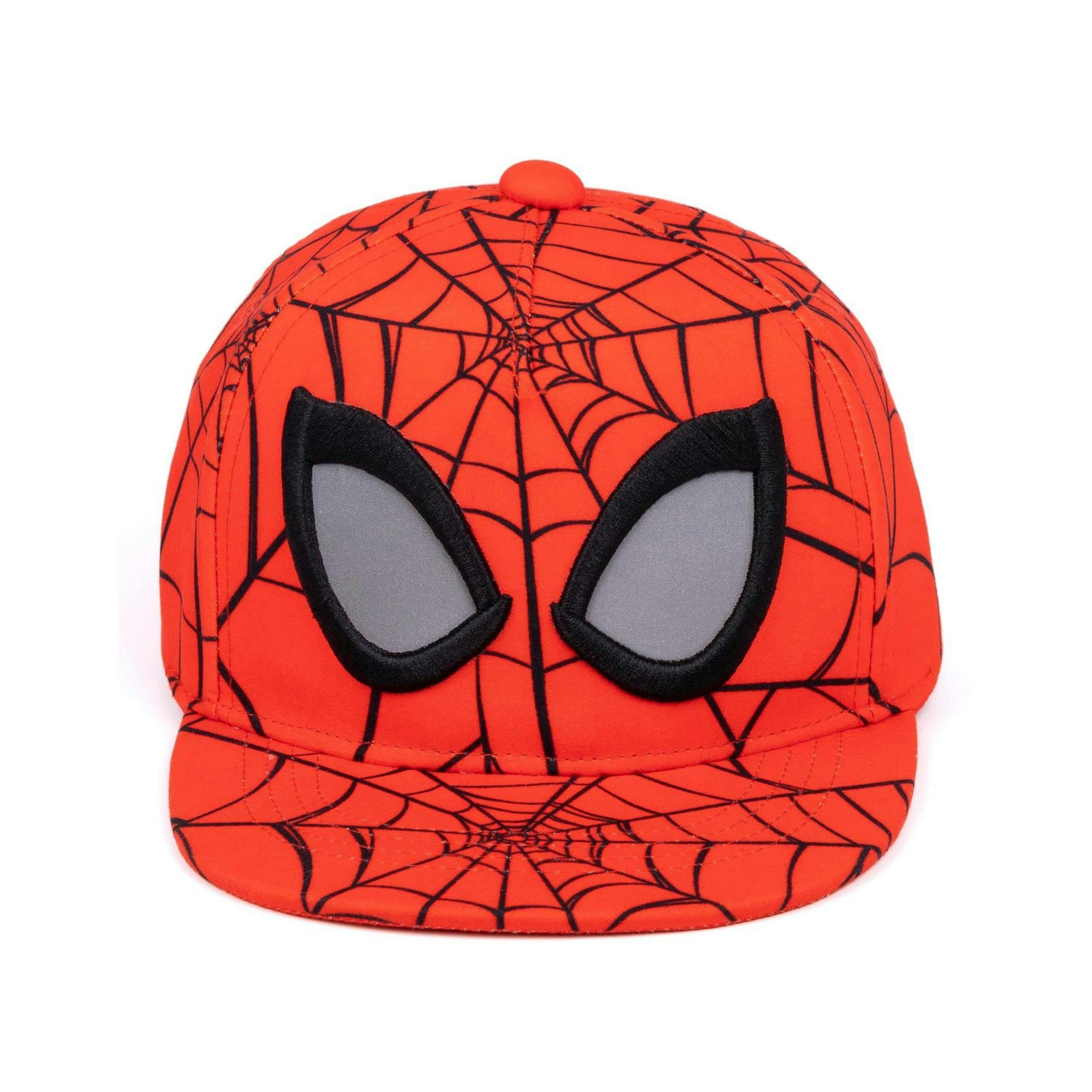 Marvel Spiderman Boys Red Adjustable Curved Peak Cap (One Size) by Vanilla Underground , view 3 of 6