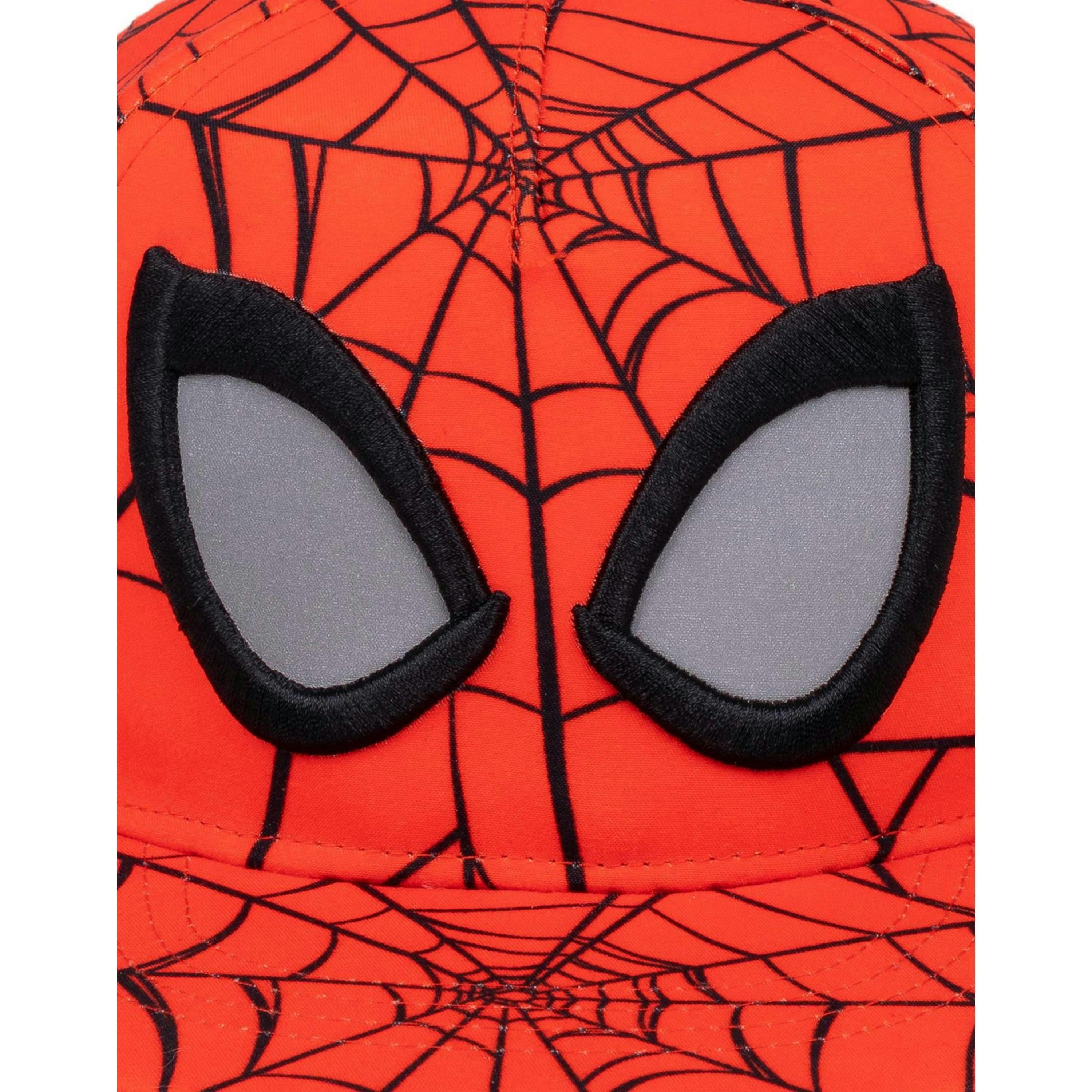 Marvel Spiderman Boys Red Adjustable Curved Peak Cap (One Size) by Vanilla Underground , view 6 of 6