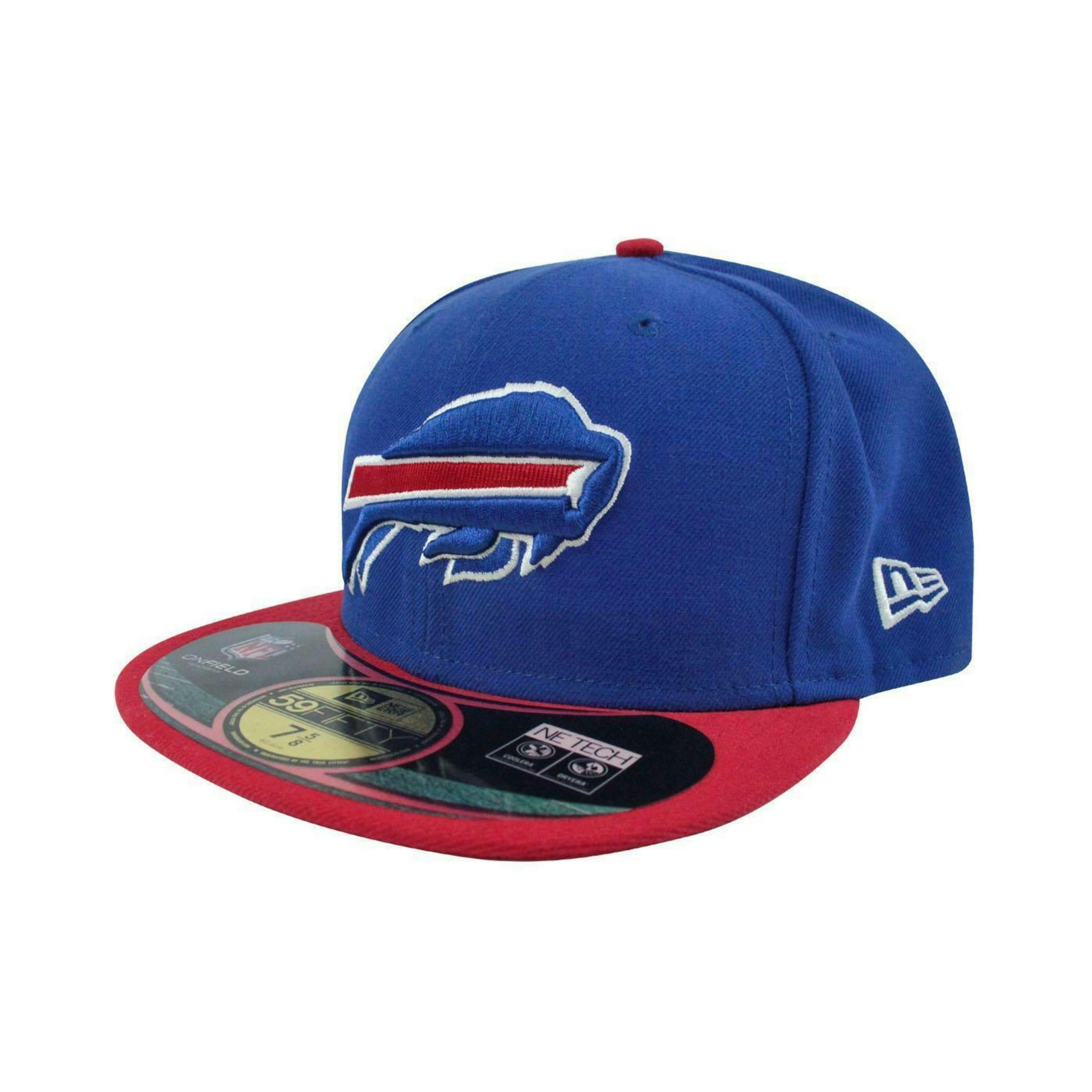 New Era Unisex Blue Buffalo Bills Logo Fitted Flat Cap by Vanilla Underground , view 1 of 2
