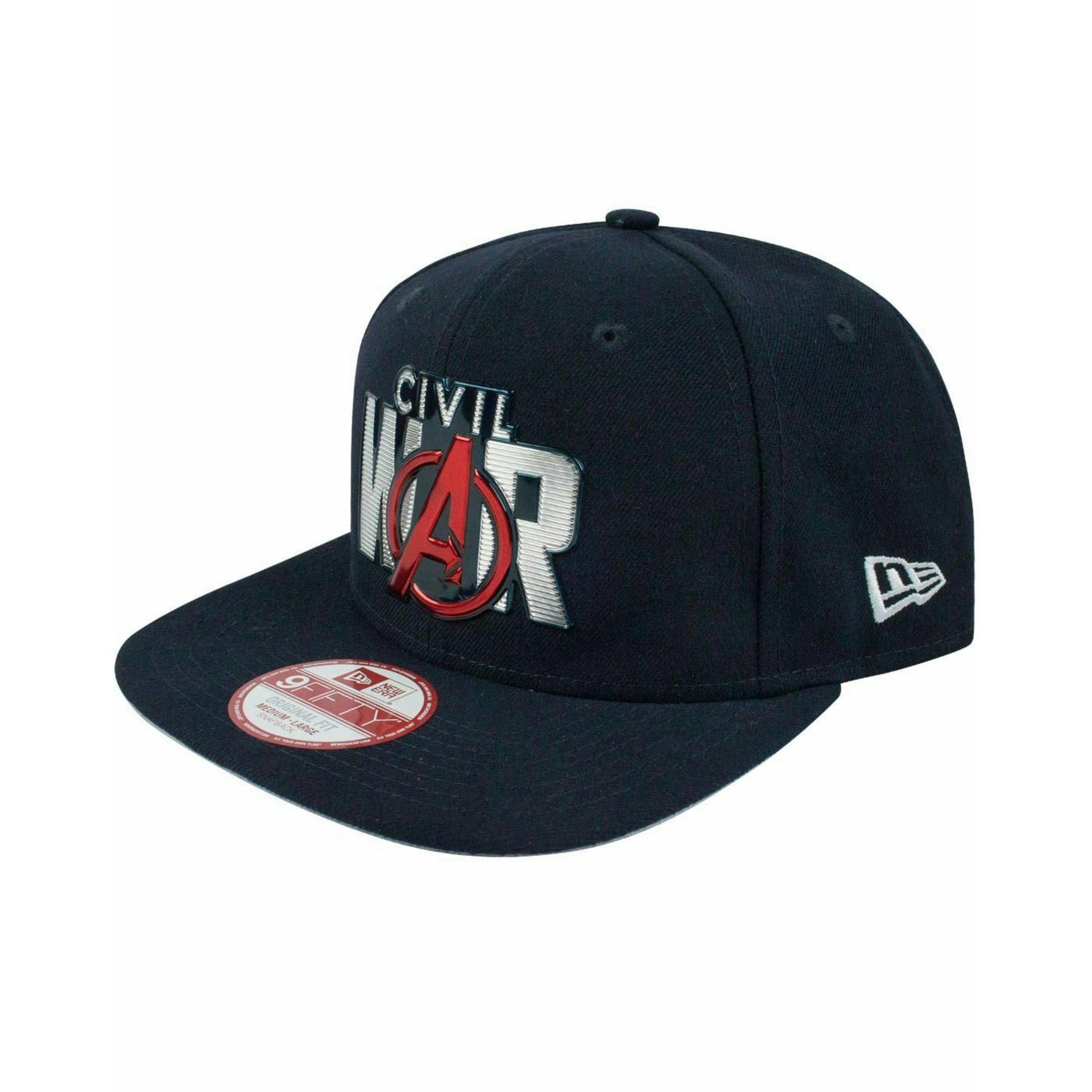 Marvel Unisex Blue Captain America Snapback Flat Cap by Vanilla Underground , view 1 of 1