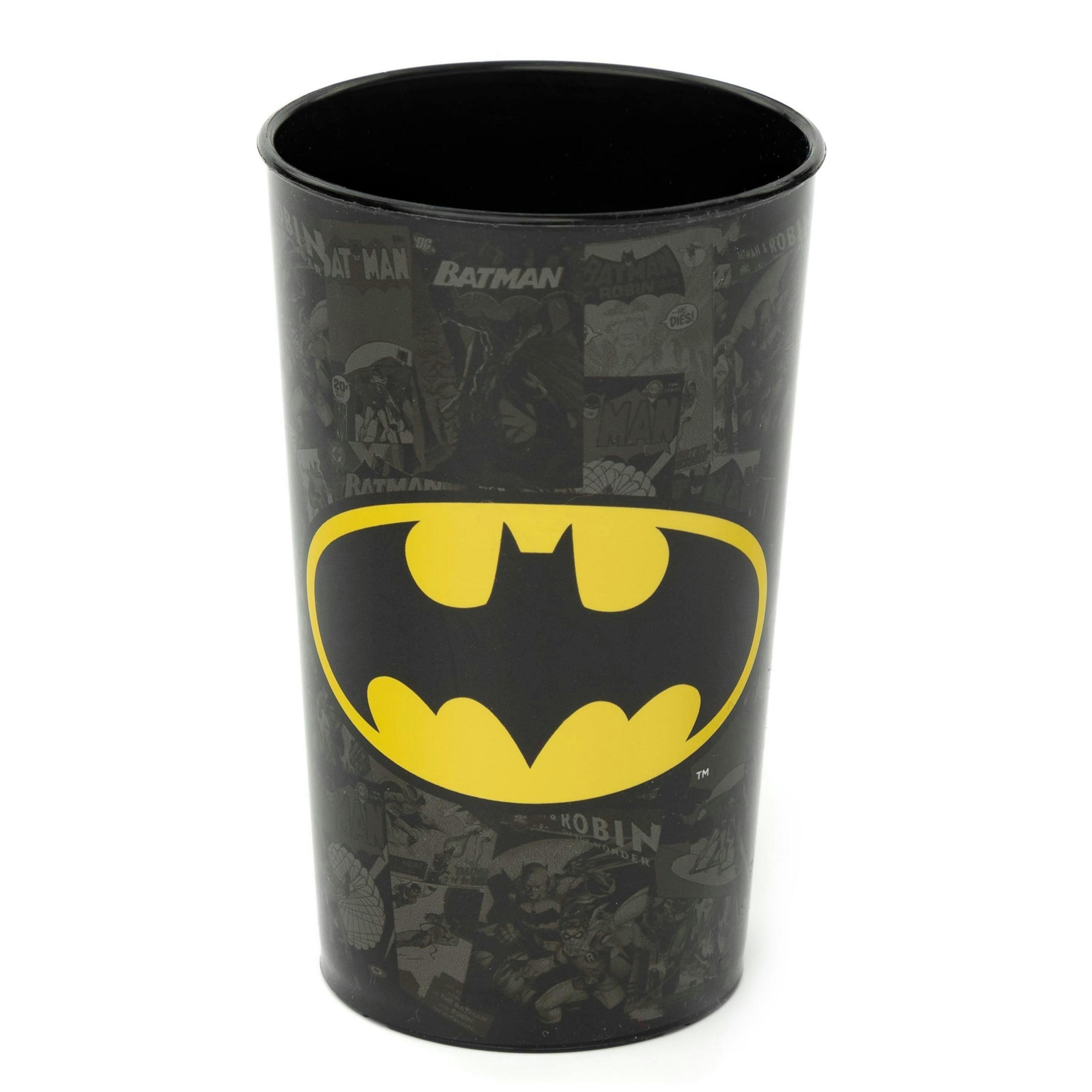 DC Comics Unisex Kids Black 3 Piece Tableware Set (One Size) by Vanilla Underground , view 5 of 6