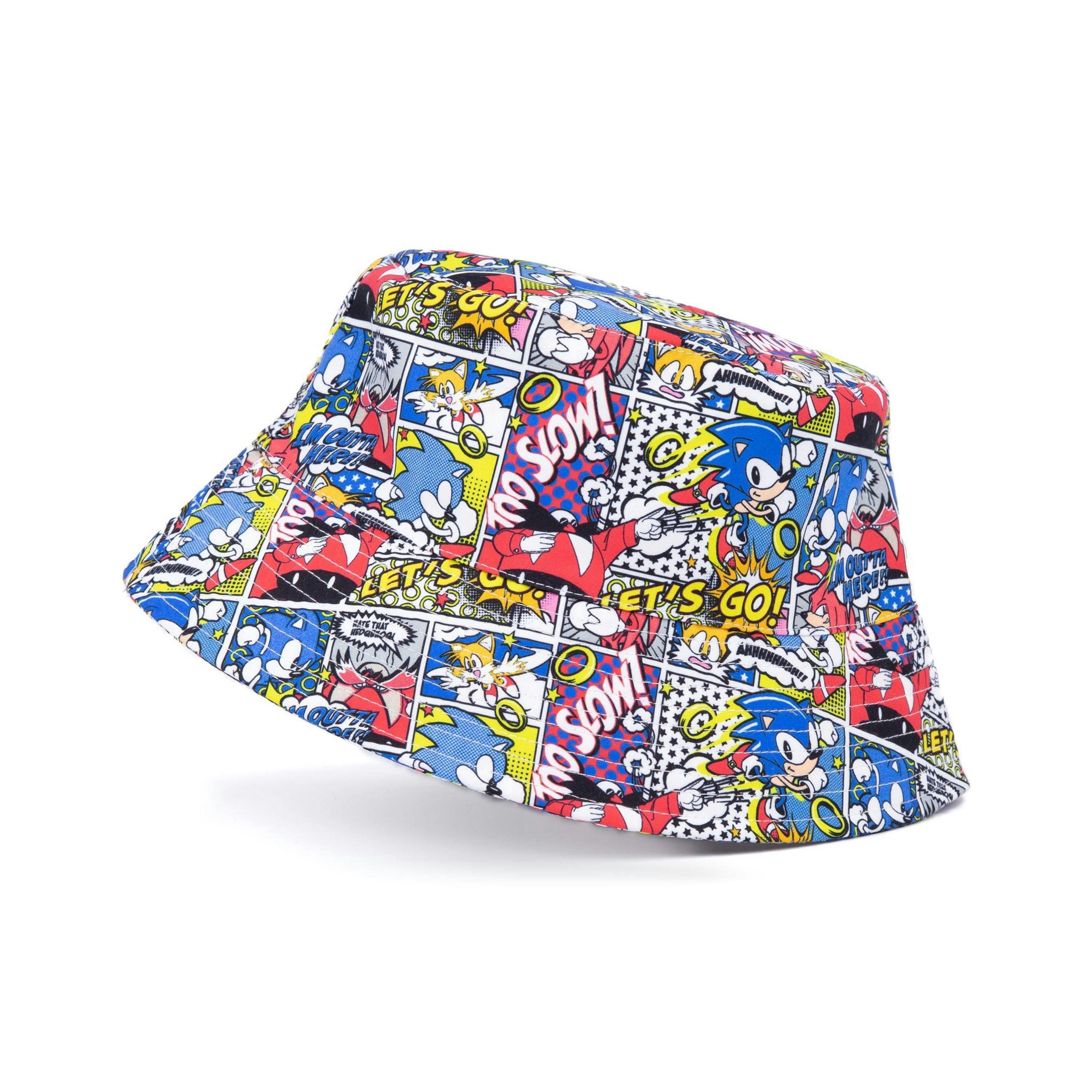 Sonic the Hedgehog Unisex Multicoloured Bucket Hat (One Size) by Vanilla Underground , view 1 of 6