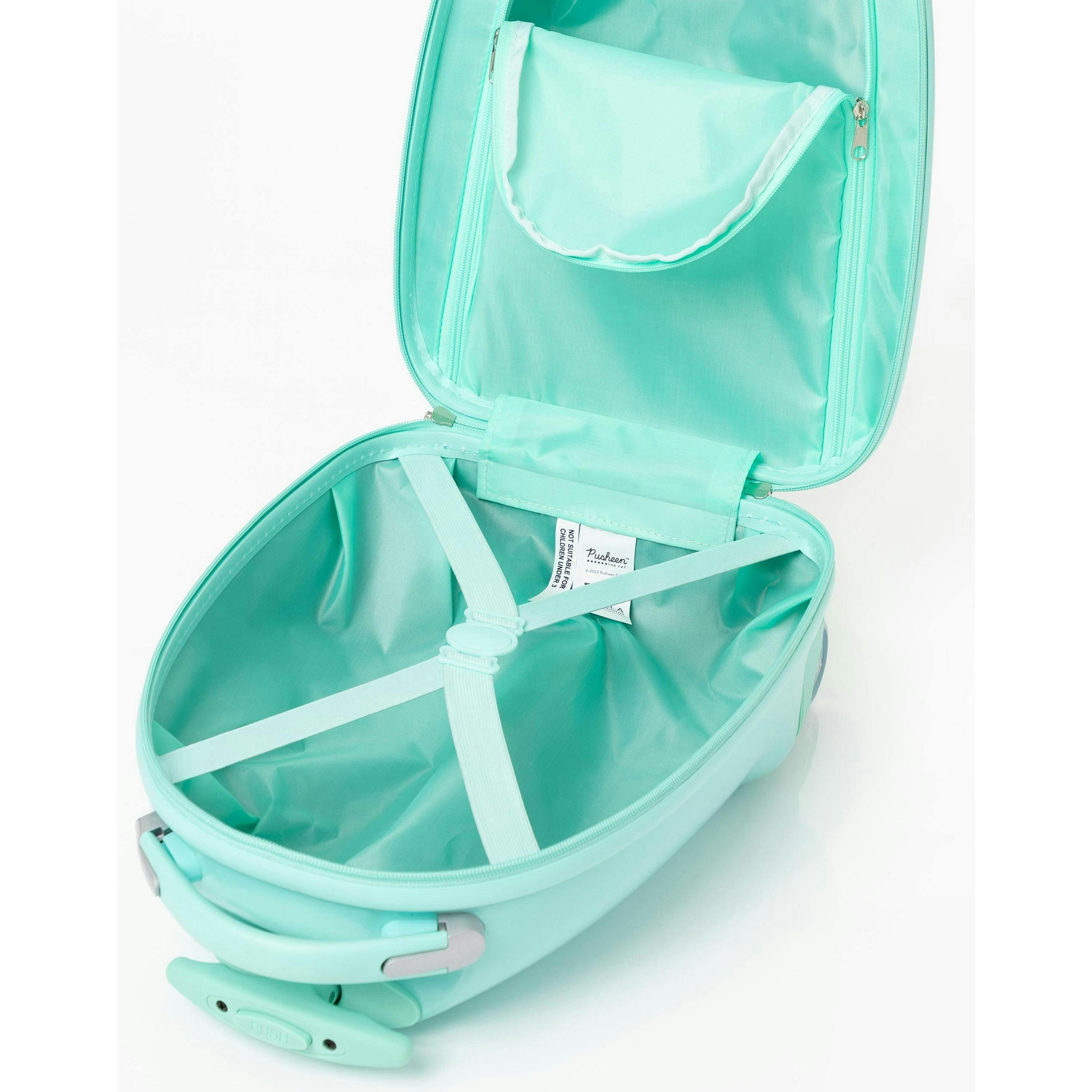Pusheen Girls Green Small Suitcase (One Size) by Vanilla Underground , view 5 of 6