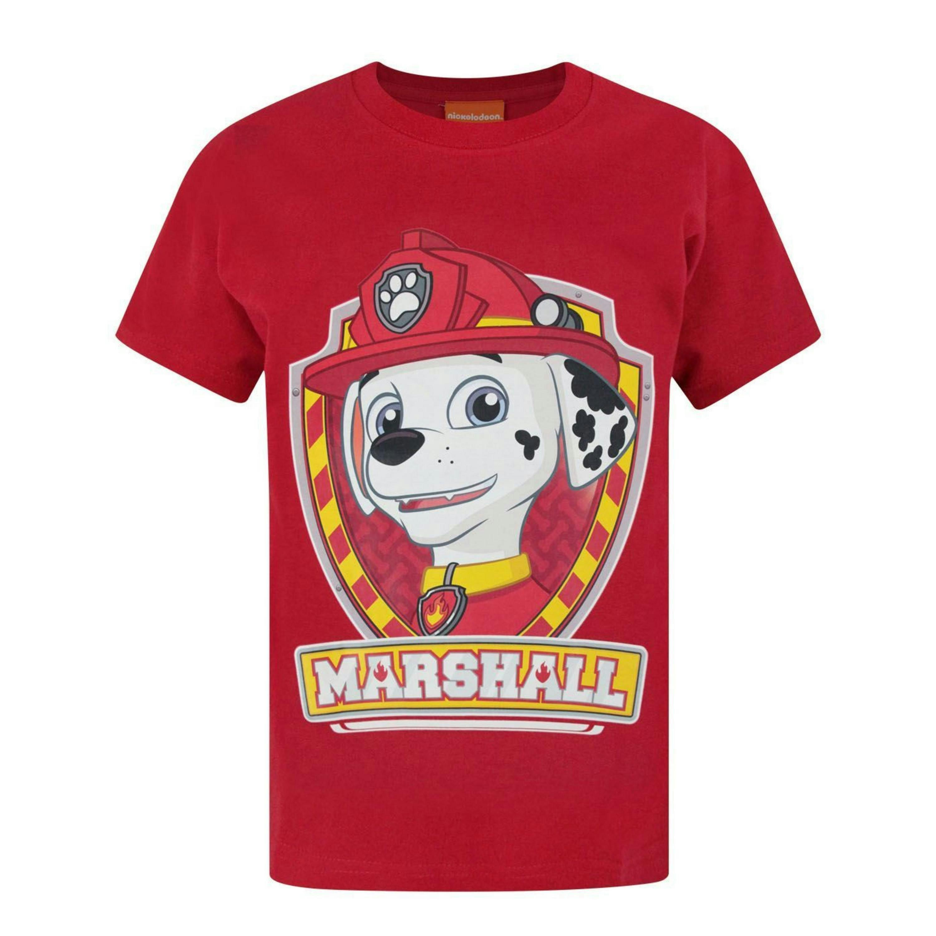 Paw Patrol Boys Red Marshall Short Sleeved T-Shirt by Vanilla Underground , view 1 of 1