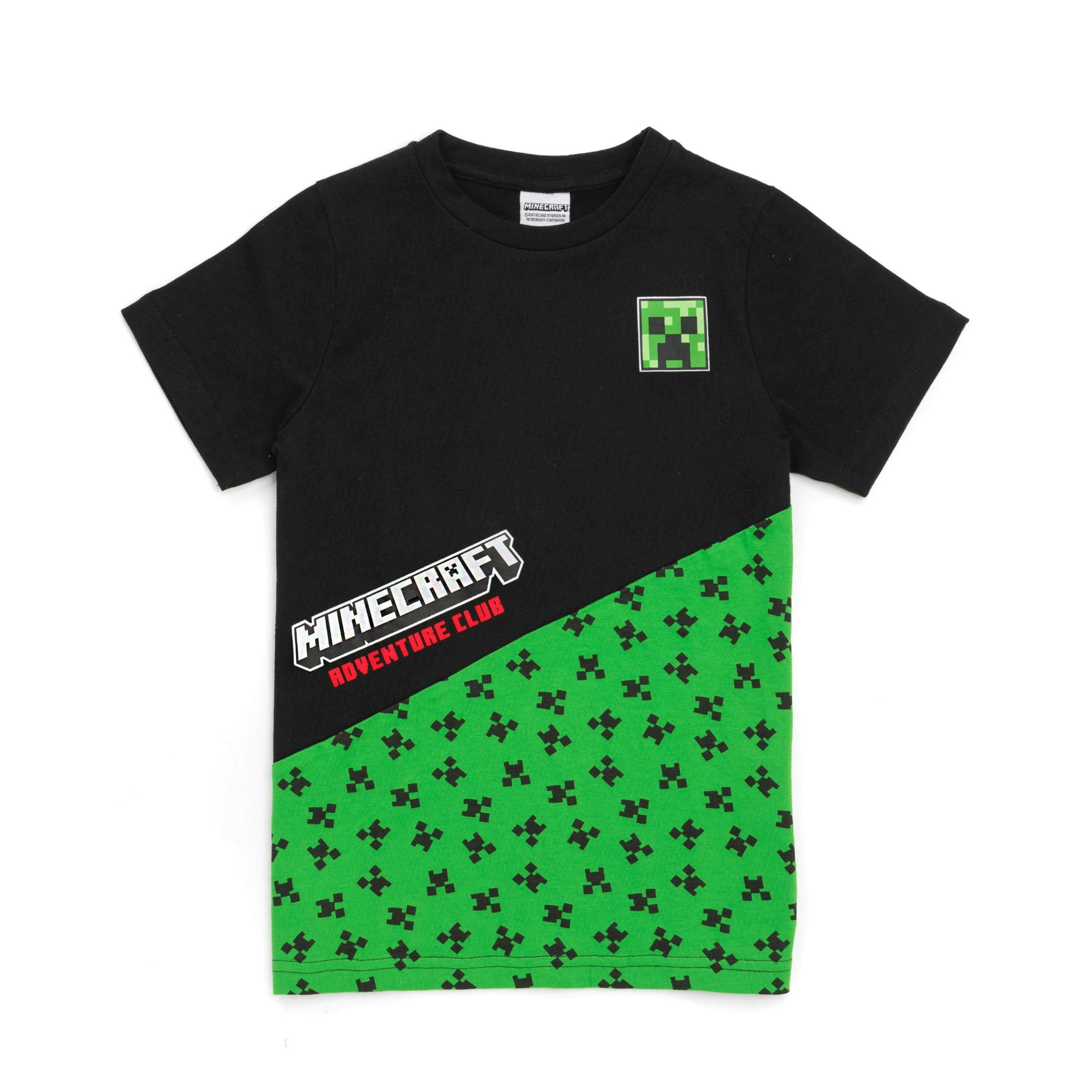 Minecraft Boys Black Creeper Short Sleeved T-Shirt by Vanilla Underground , view 1 of 4