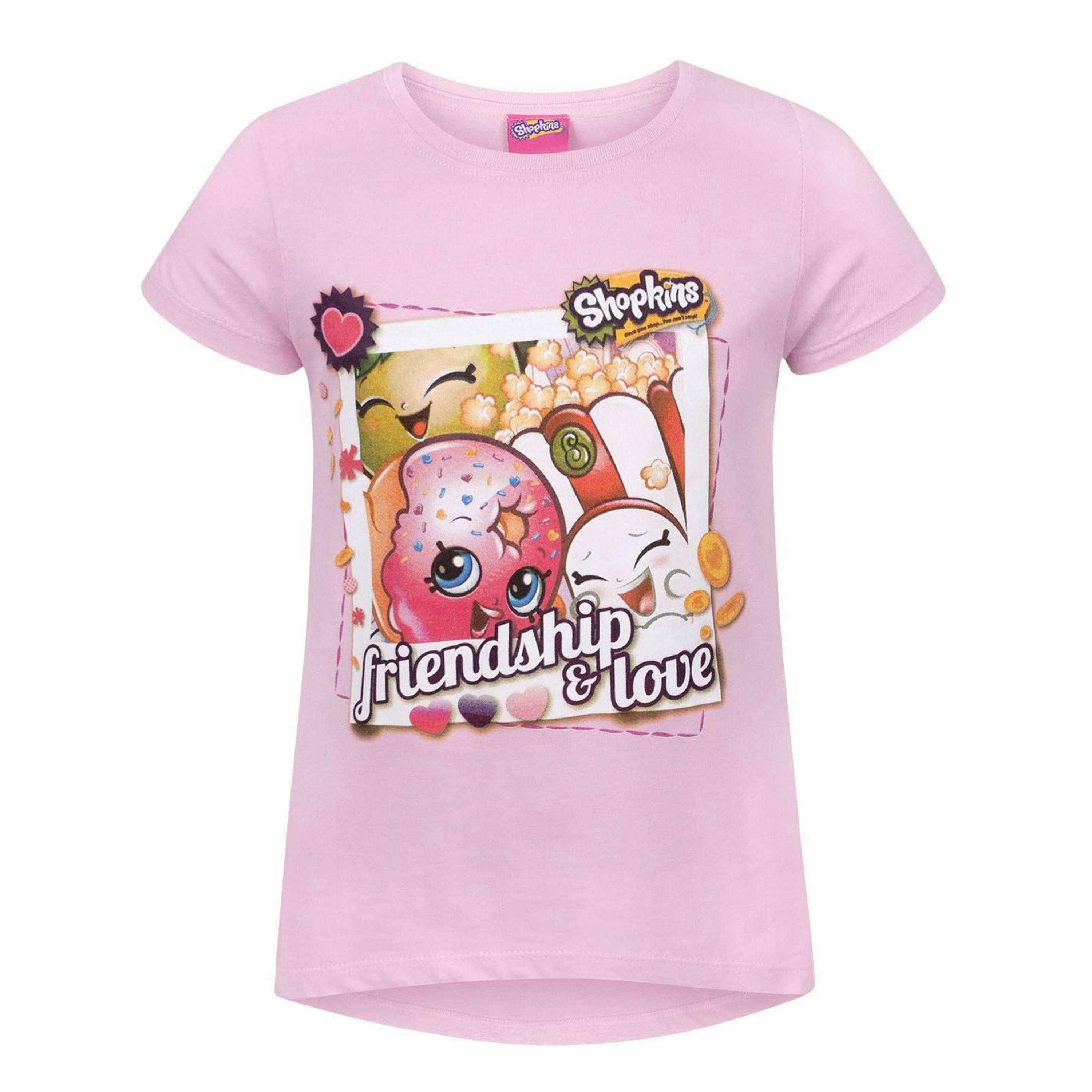 Shopkins Girls Pink Love Short Sleeved T-Shirt by Vanilla Underground , view 1 of 2