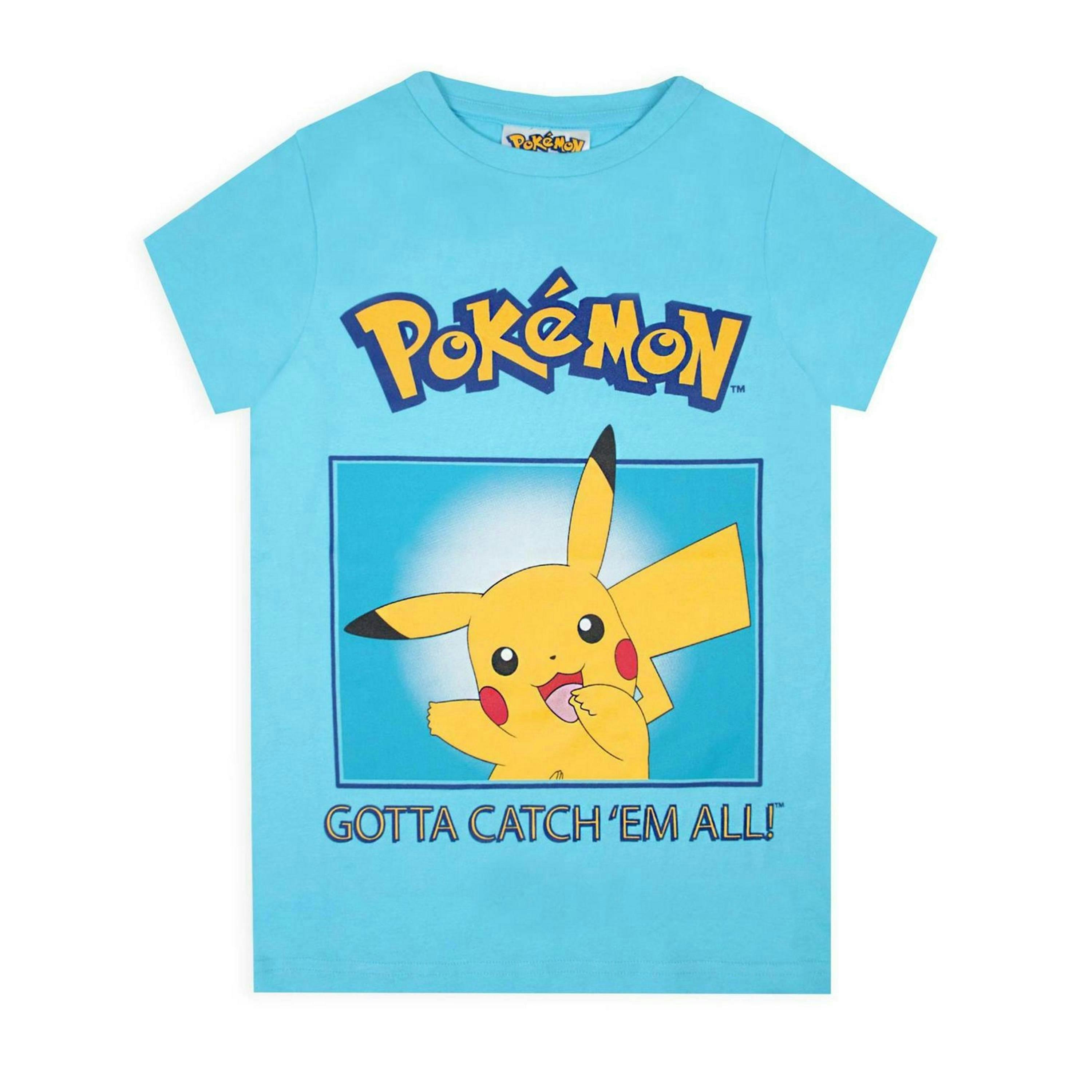 Pokemon Boys Blue Pikachu Short Sleeved T-Shirt [dis] by Vanilla Underground , view 1 of 3
