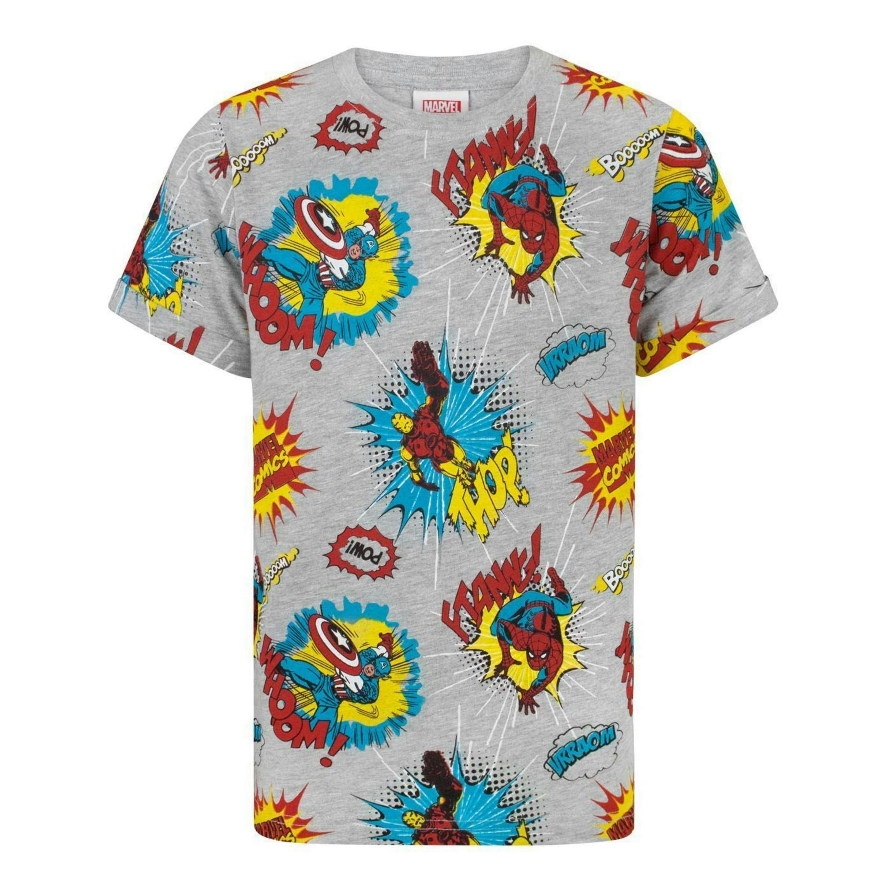 Marvel Boys Grey Short Sleeved T-Shirt by Vanilla Underground , view 1 of 3