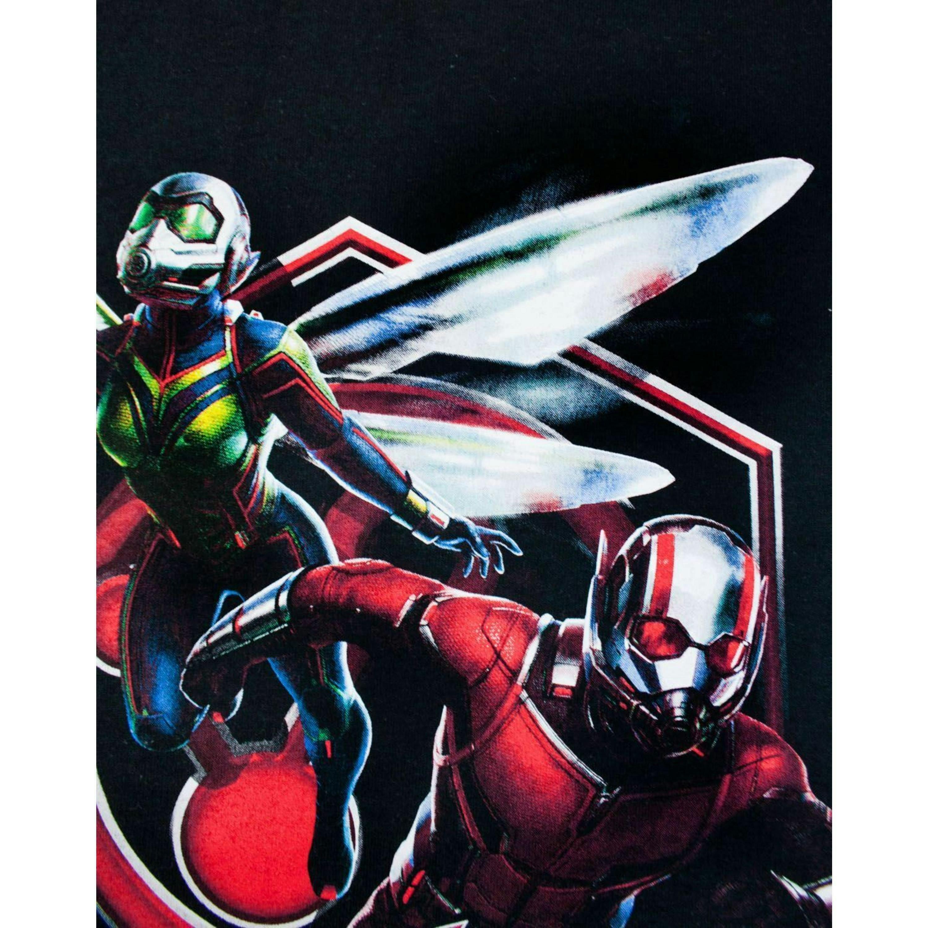 Marvel Mens Black Ant-Man, Wasp Short Sleeved T-Shirt by Vanilla Underground , view 1 of 1