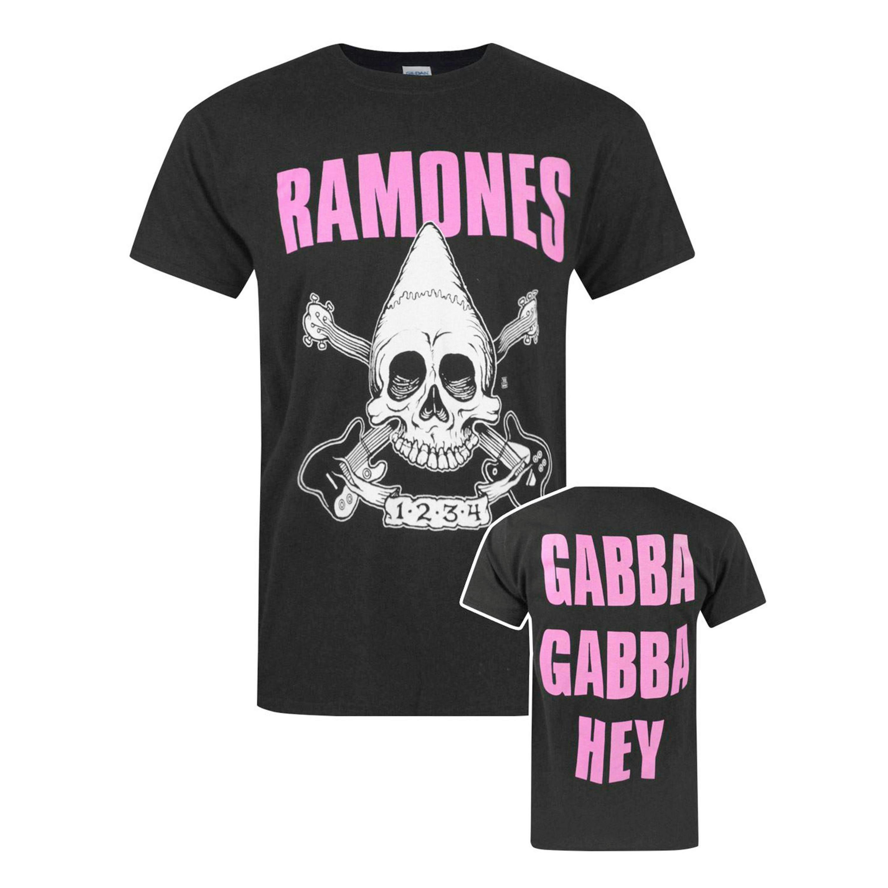 Ramones Mens Black Logo Short Sleeved T-Shirt by Vanilla Underground , view 1 of 4