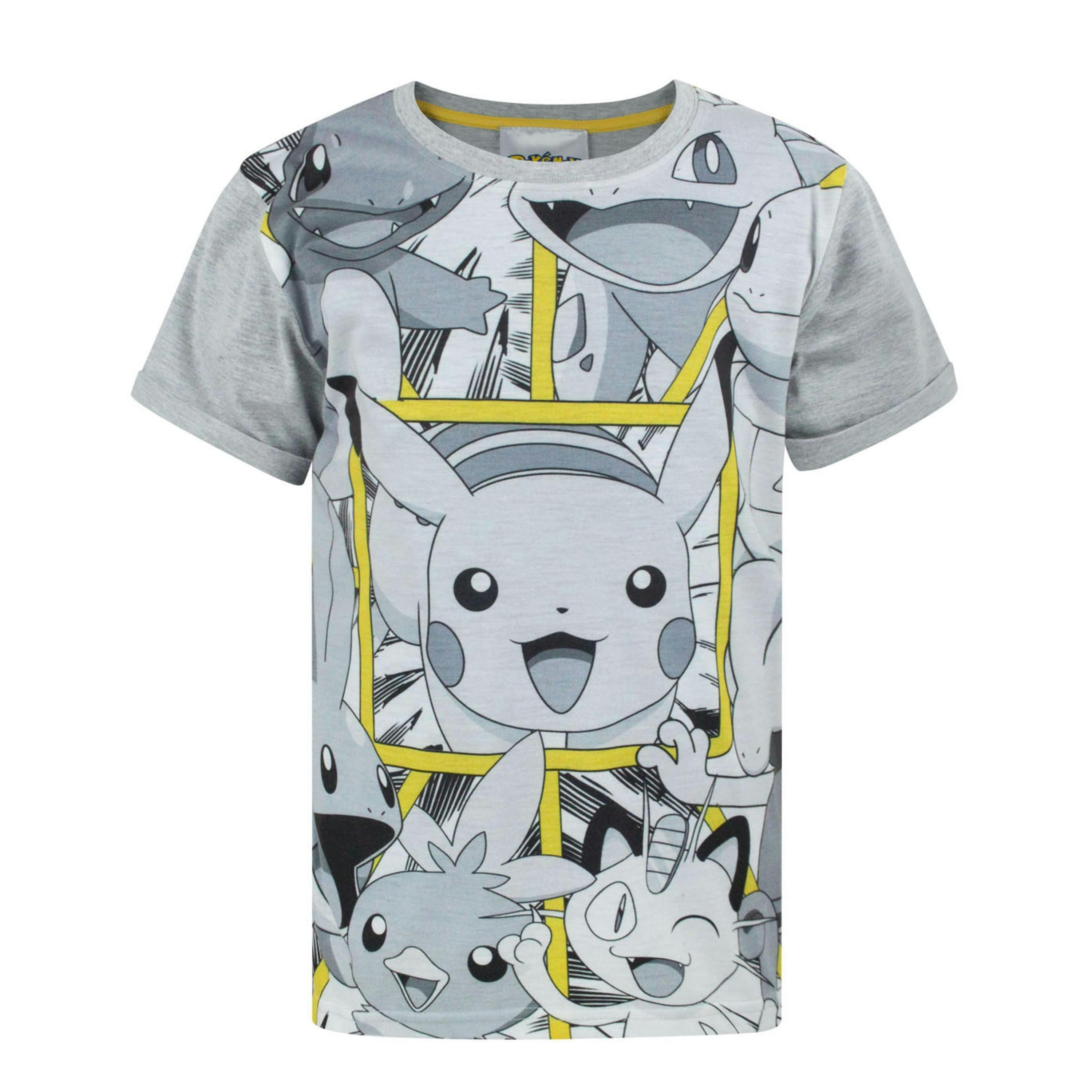 Pokemon Boys Grey Short Sleeved T-Shirt by Vanilla Underground , view 1 of 1