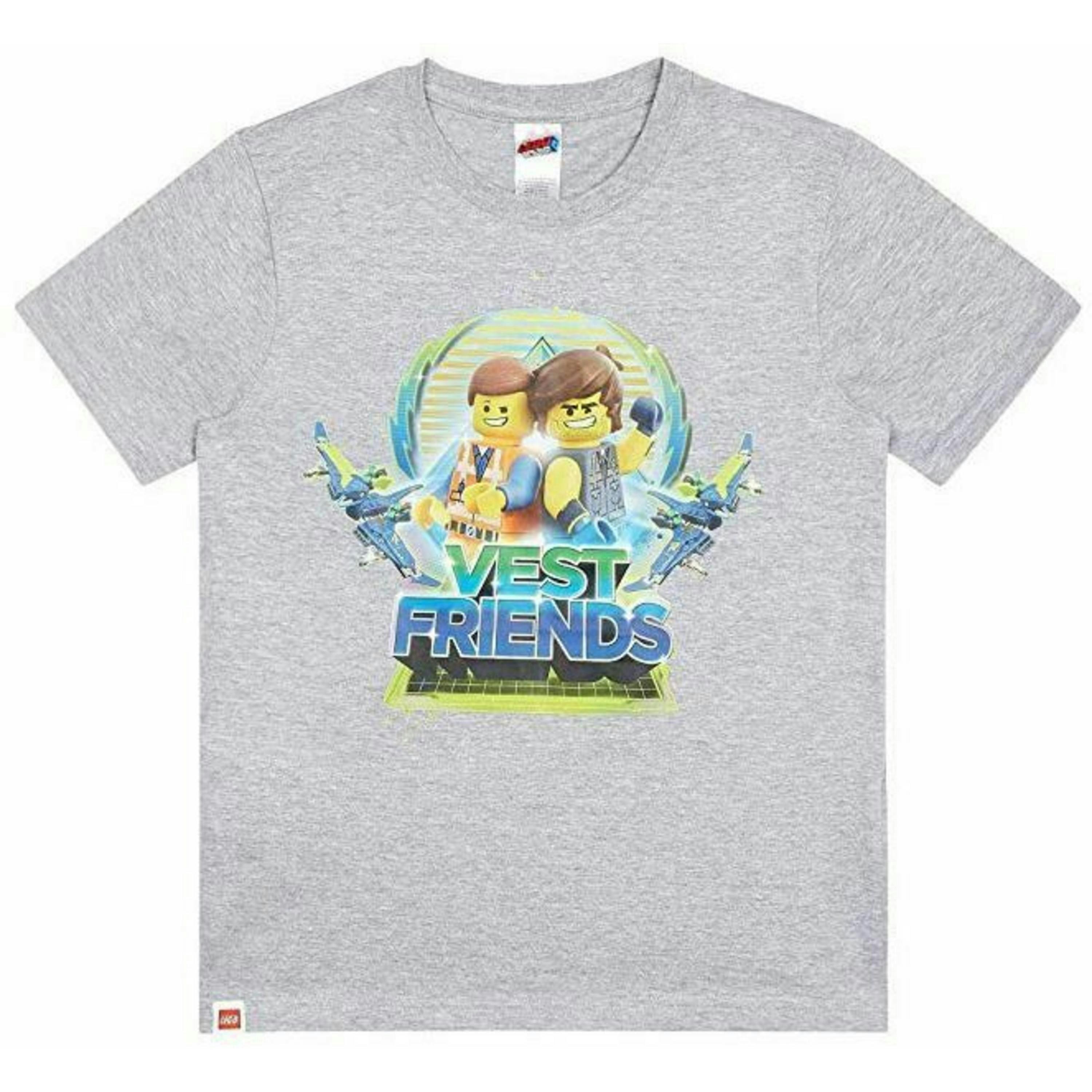 LEGO Boys Black Emmet And Rex Short Sleeved T-Shirt by Vanilla Underground , view 1 of 3