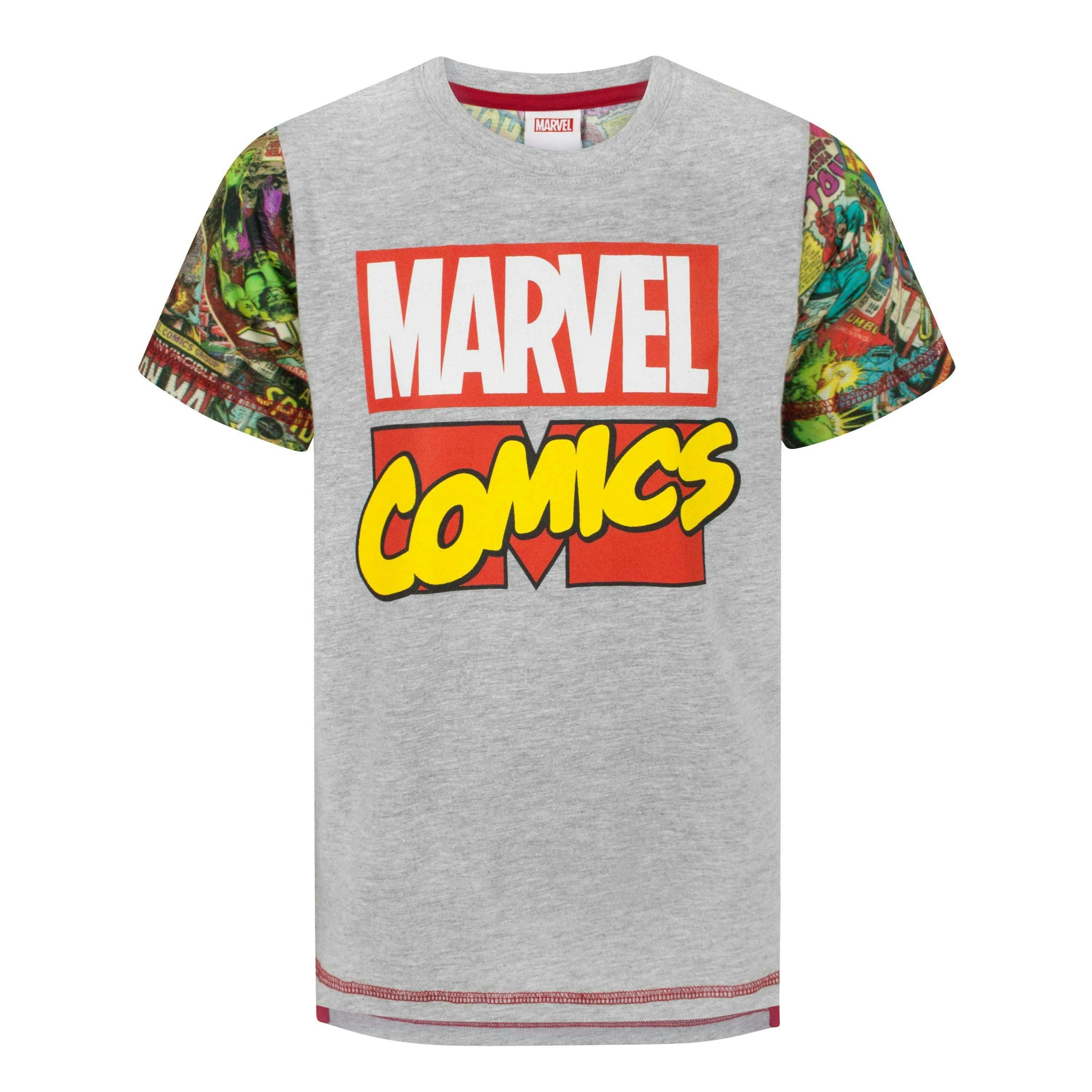 Marvel Boys Grey Short Sleeved T-Shirt by Vanilla Underground , view 1 of 5