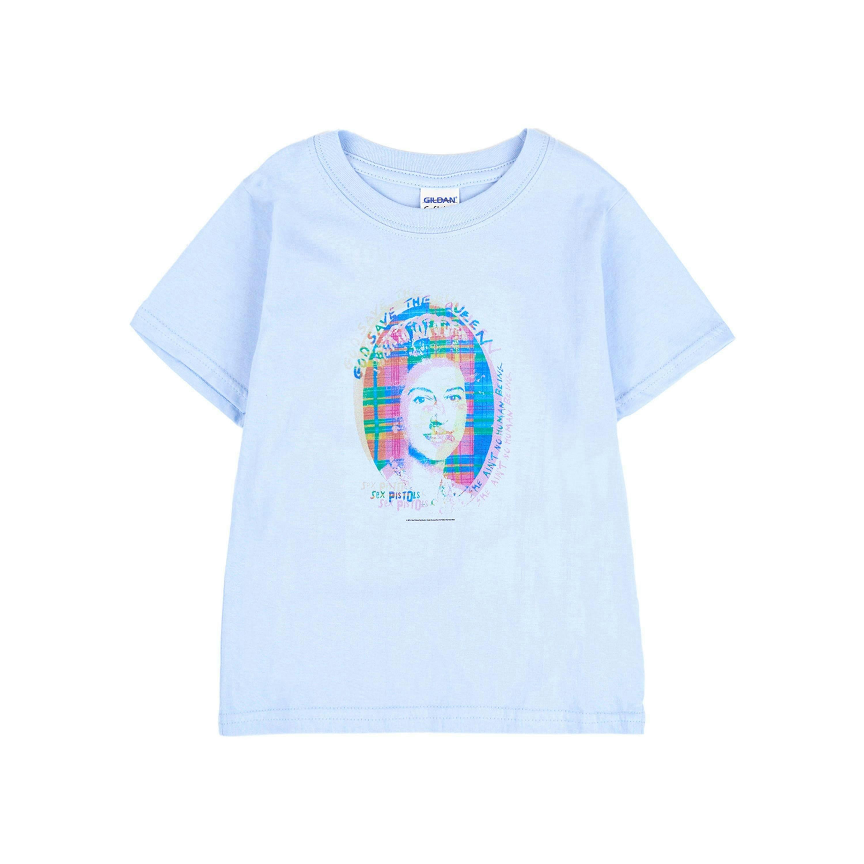 Sex Pistols Boys Blue Short Sleeved T-Shirt by Vanilla Underground , view 1 of 6