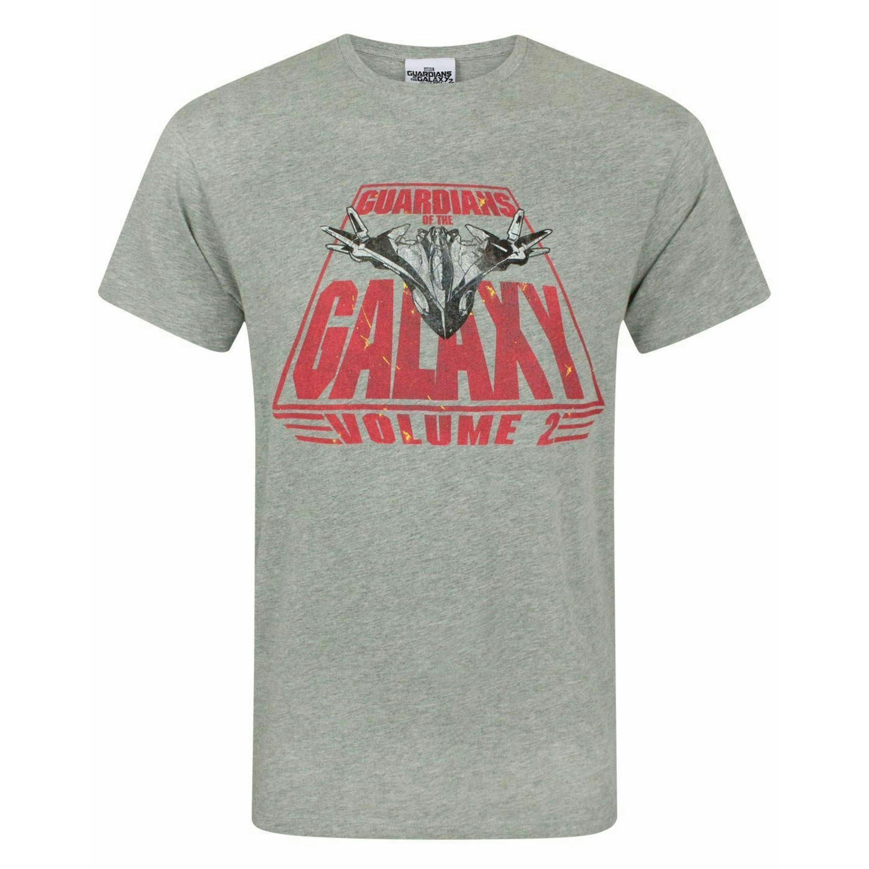 Marvel Mens Grey Logo Short Sleeved T-Shirt by Vanilla Underground , view 1 of 4