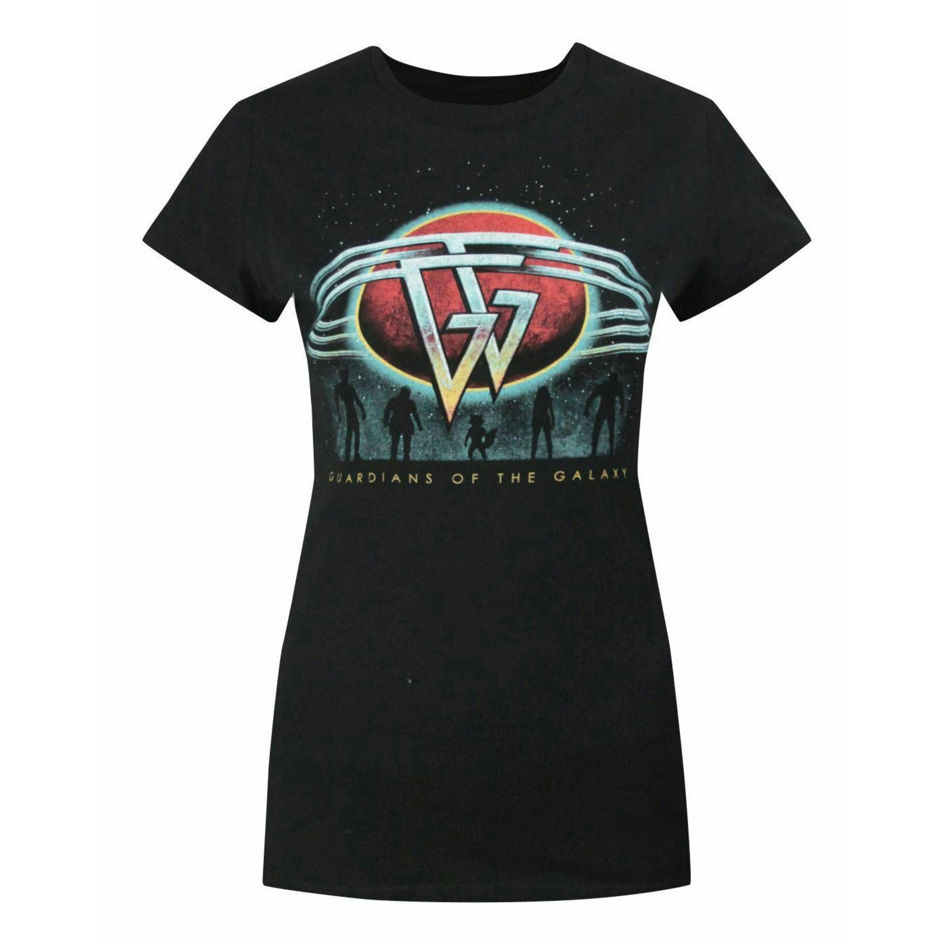 Marvel Womens Black Planet Short Sleeved T-Shirt by Vanilla Underground , view 1 of 4