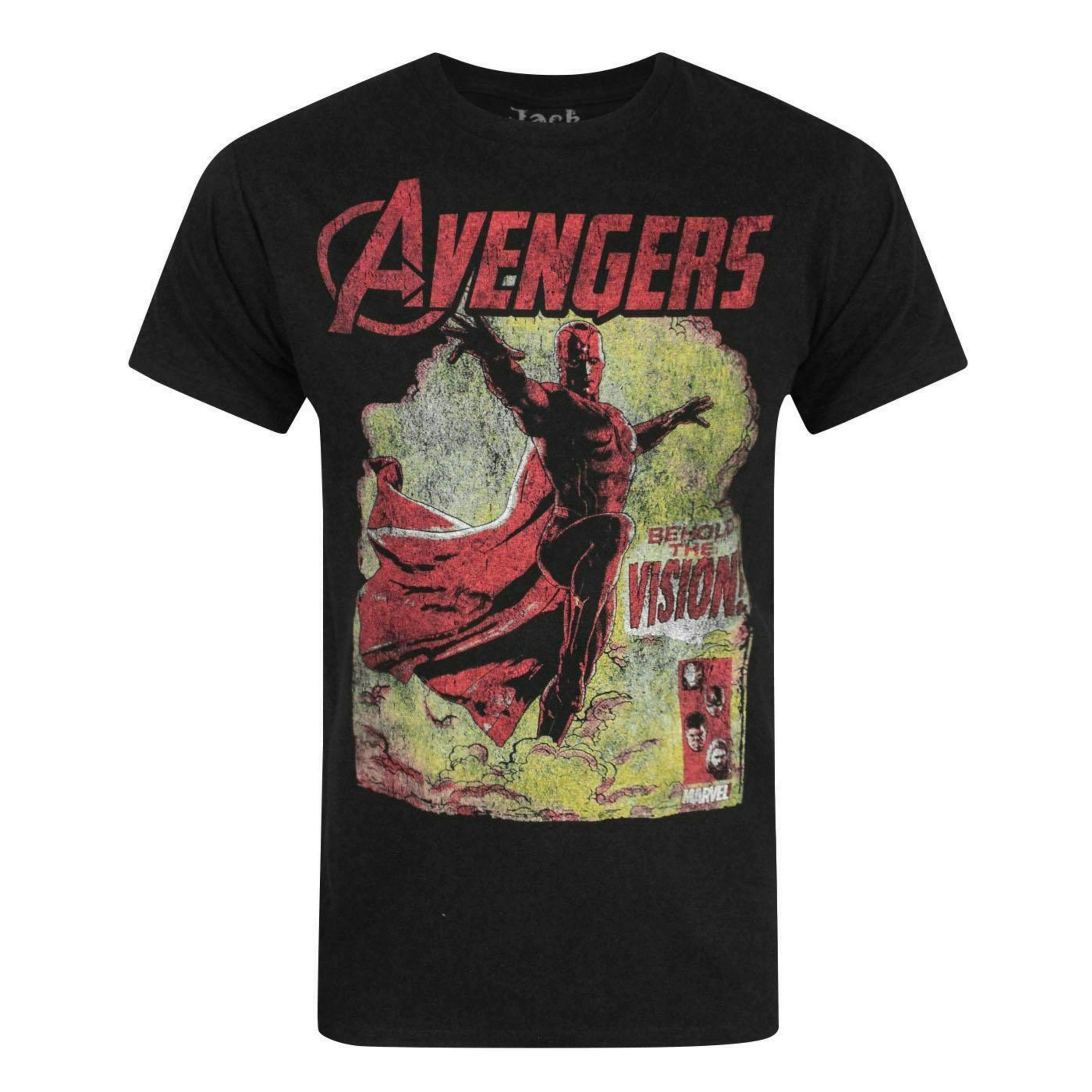 Marvel Mens Black Vision Short Sleeved T-Shirt by Vanilla Underground , view 1 of 4