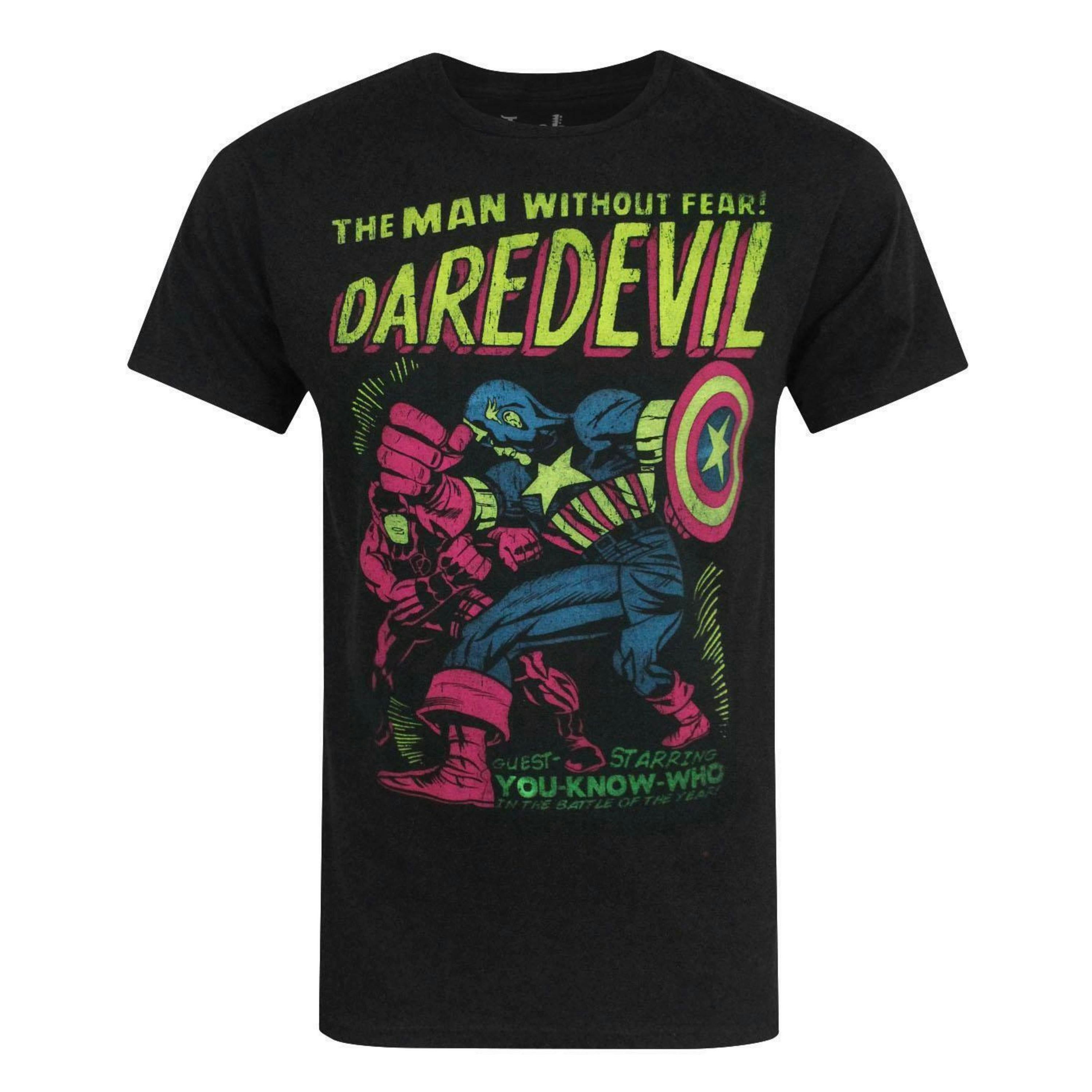 Marvel Daredevil MensBlack Short Sleeved T-Shirt by Vanilla Underground , view 1 of 4