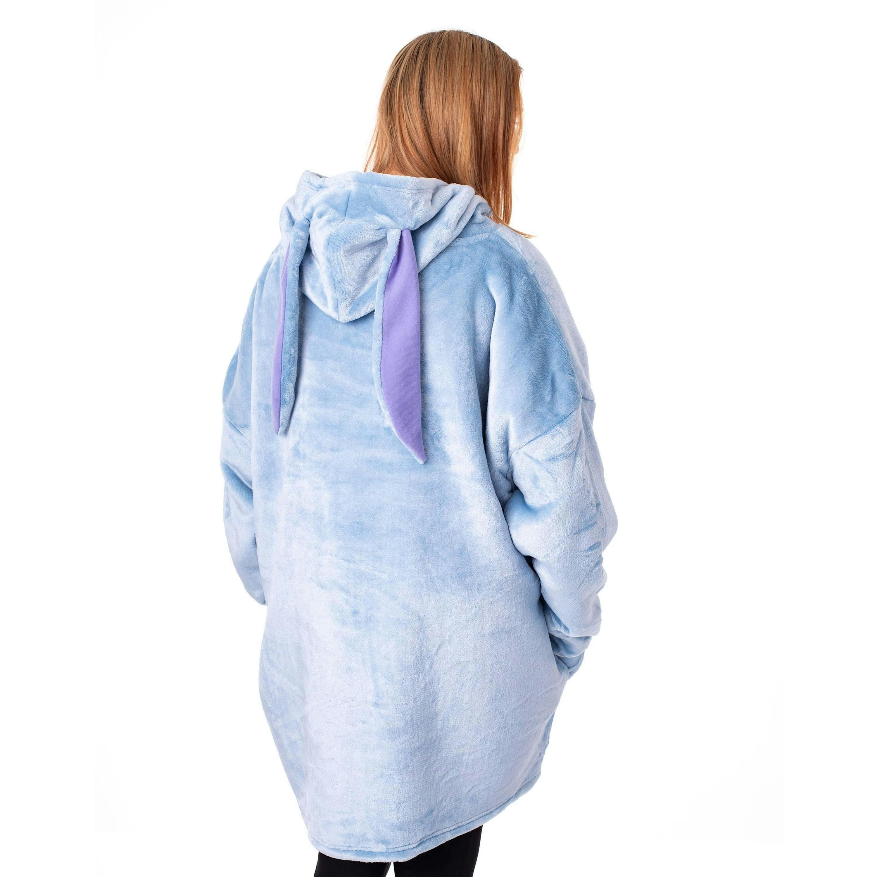 Disney Womens Blue Eeyore Blanket Hoodie (One Size) by Vanilla Underground , view 2 of 6