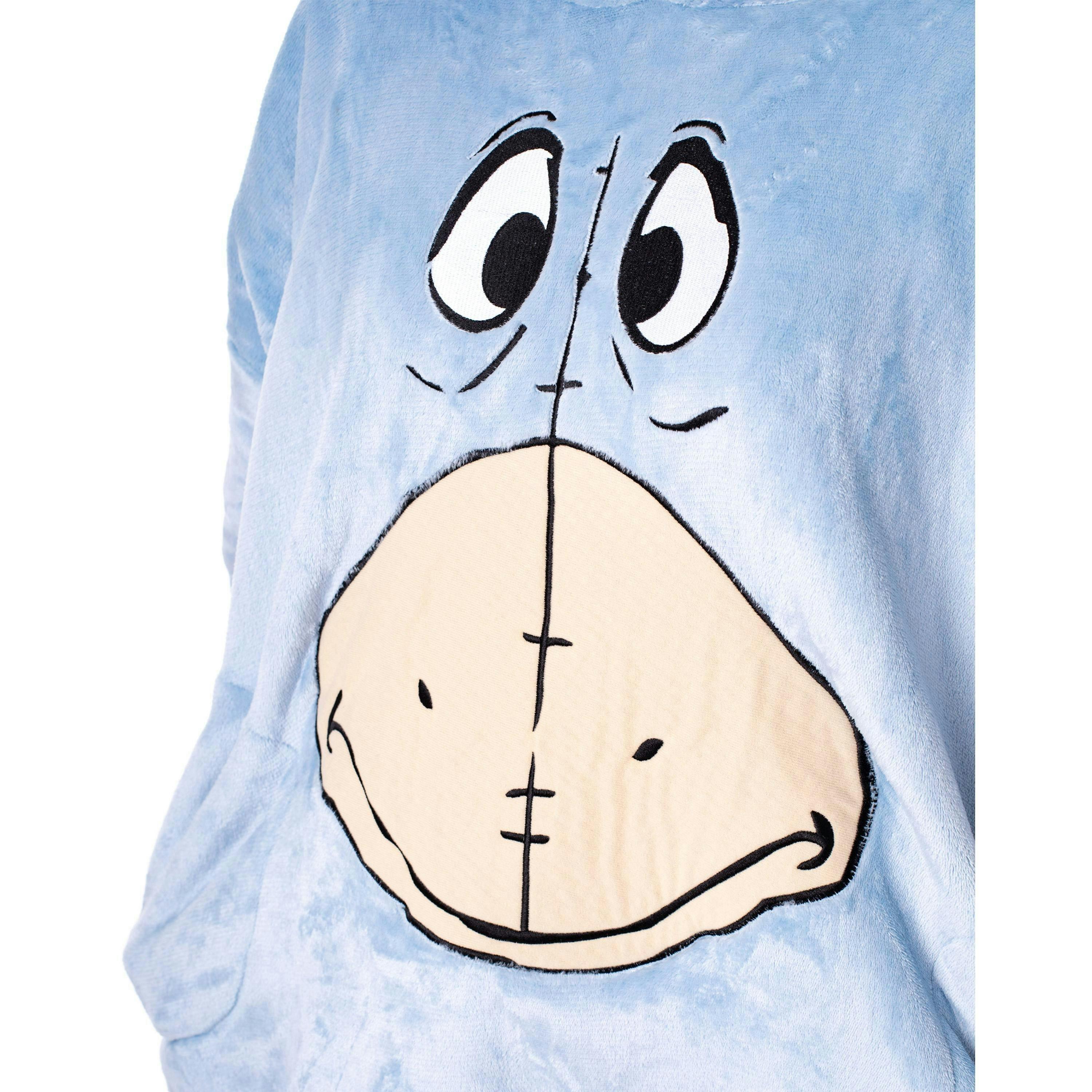 Disney Womens Blue Eeyore Blanket Hoodie (One Size) by Vanilla Underground , view 3 of 6