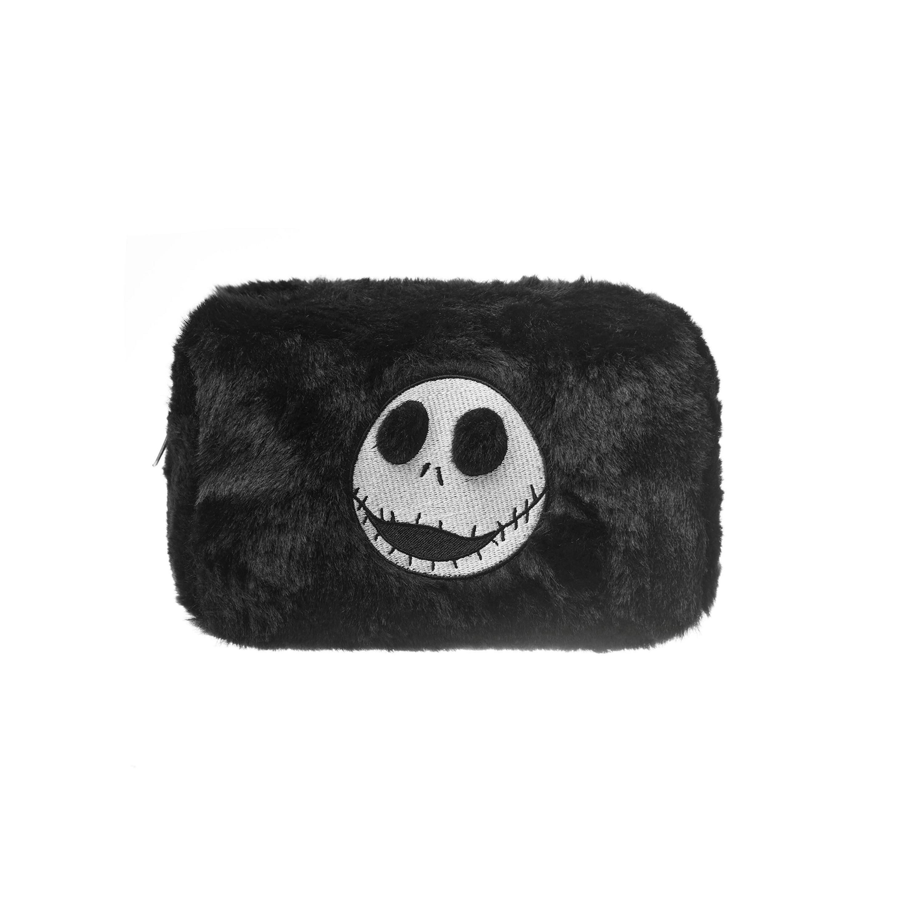 Disney The Nightmare Before Christmas Womens Black The Nightmare Before Christmas Jack Skellington Makeup Bag and Mirror (One Size) by Vanilla Underground , view 3 of 6