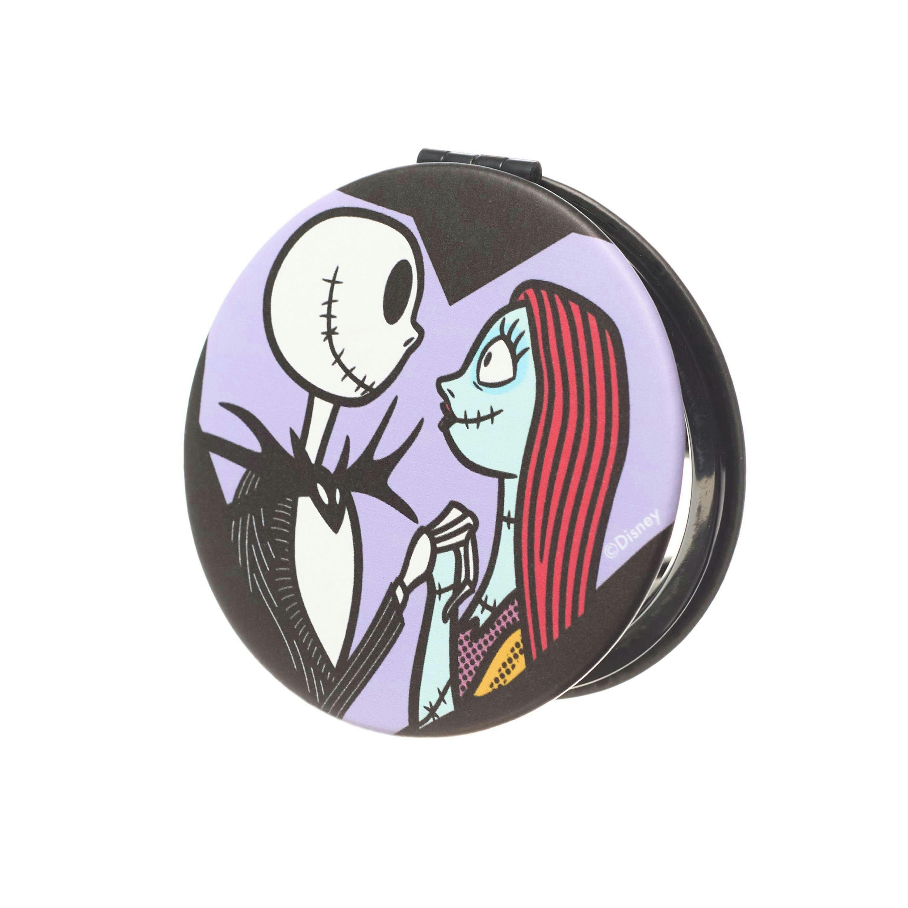 Disney The Nightmare Before Christmas Womens Black The Nightmare Before Christmas Jack Skellington Makeup Bag and Mirror (One Size) by Vanilla Underground , view 6 of 6