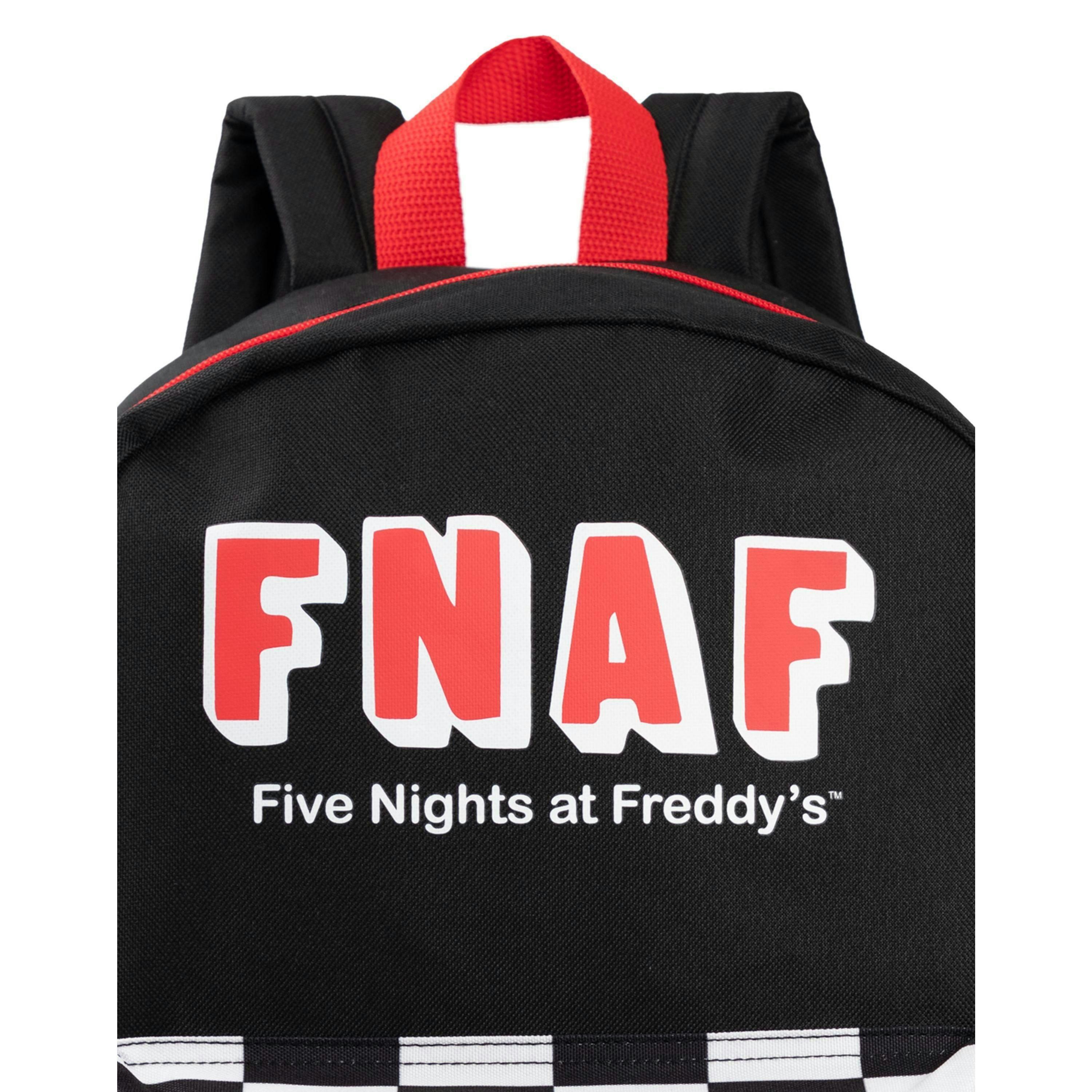 Five Nights At Freddy's Unisex Kids Black Front Printed Backpack (One Size) by Vanilla Underground , view 5 of 6