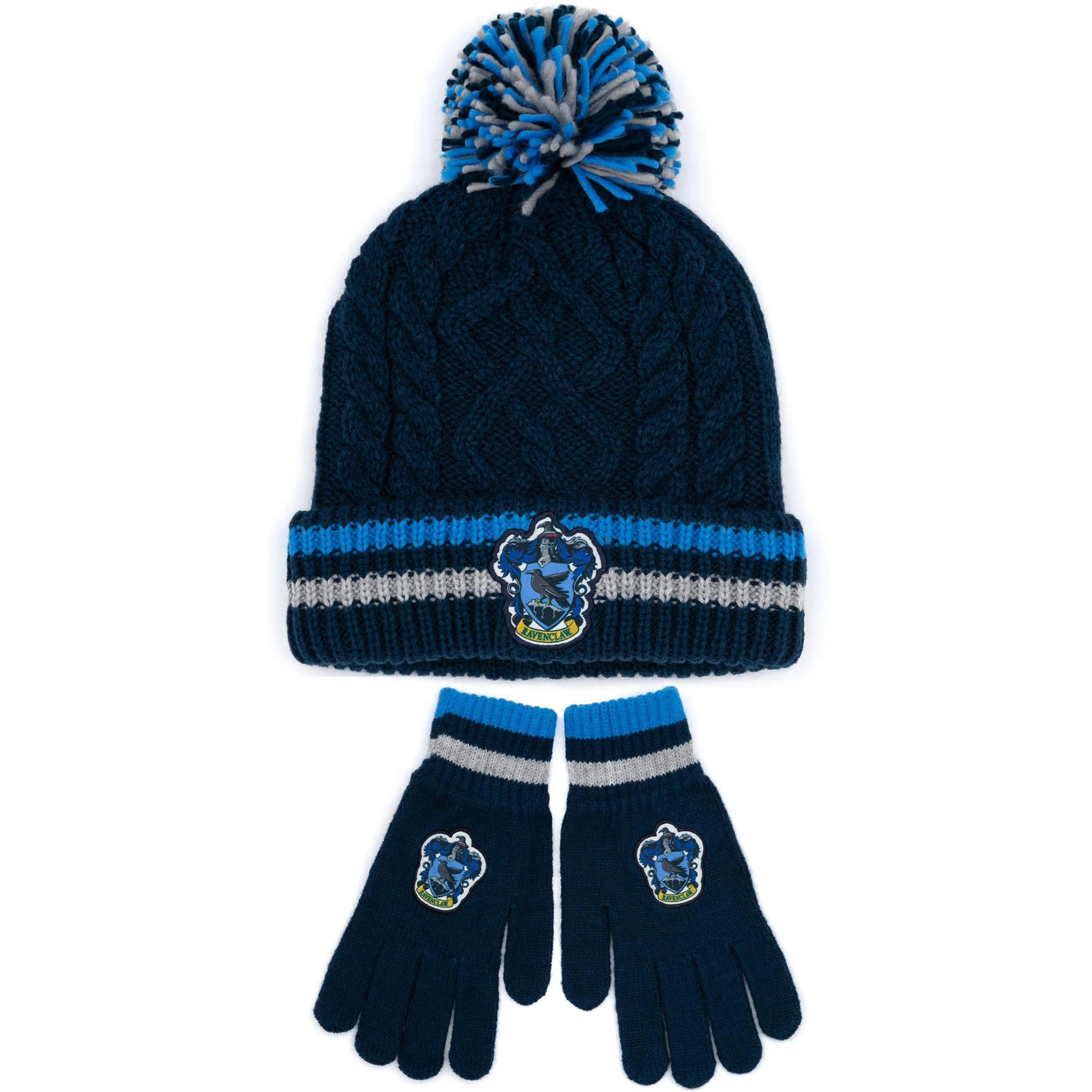 Harry Potter Unisex Blue Beanie and Gloves Set (One Size) by Vanilla Underground , view 1 of 3