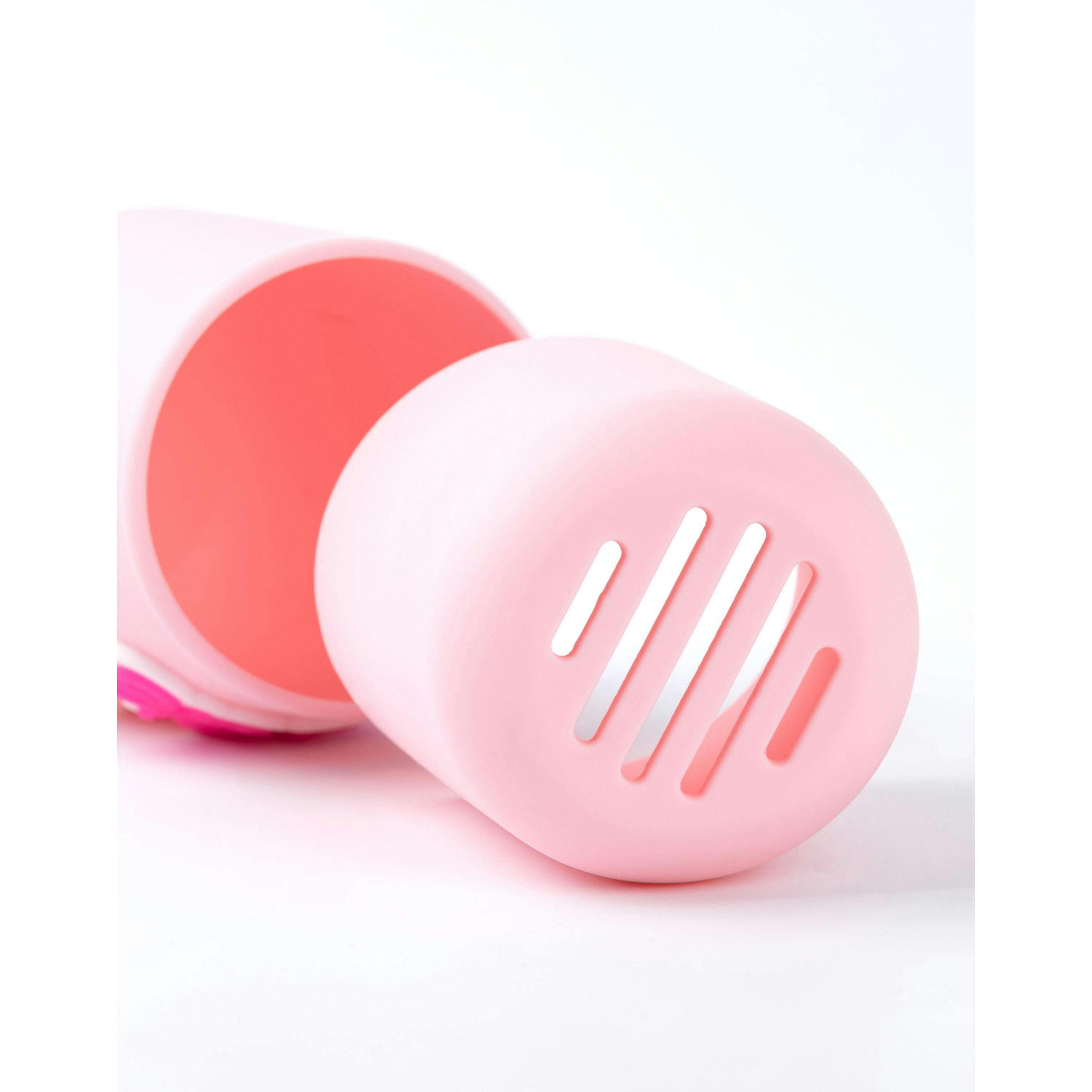 Barbie Womens Pink Retro Stripe Beauty Blender (One Size) by Vanilla Underground , view 2 of 6