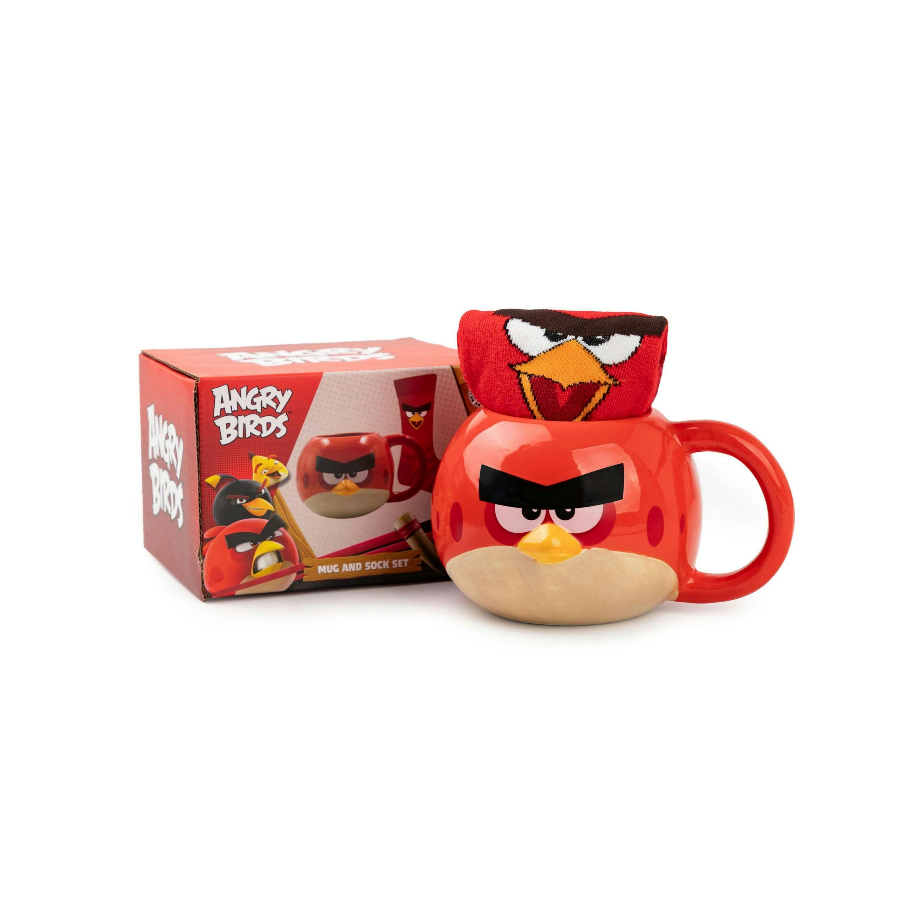 Angry Birds Womens Red Character Mug and Sock Gift Set (One Size) by Vanilla Underground , view 5 of 6