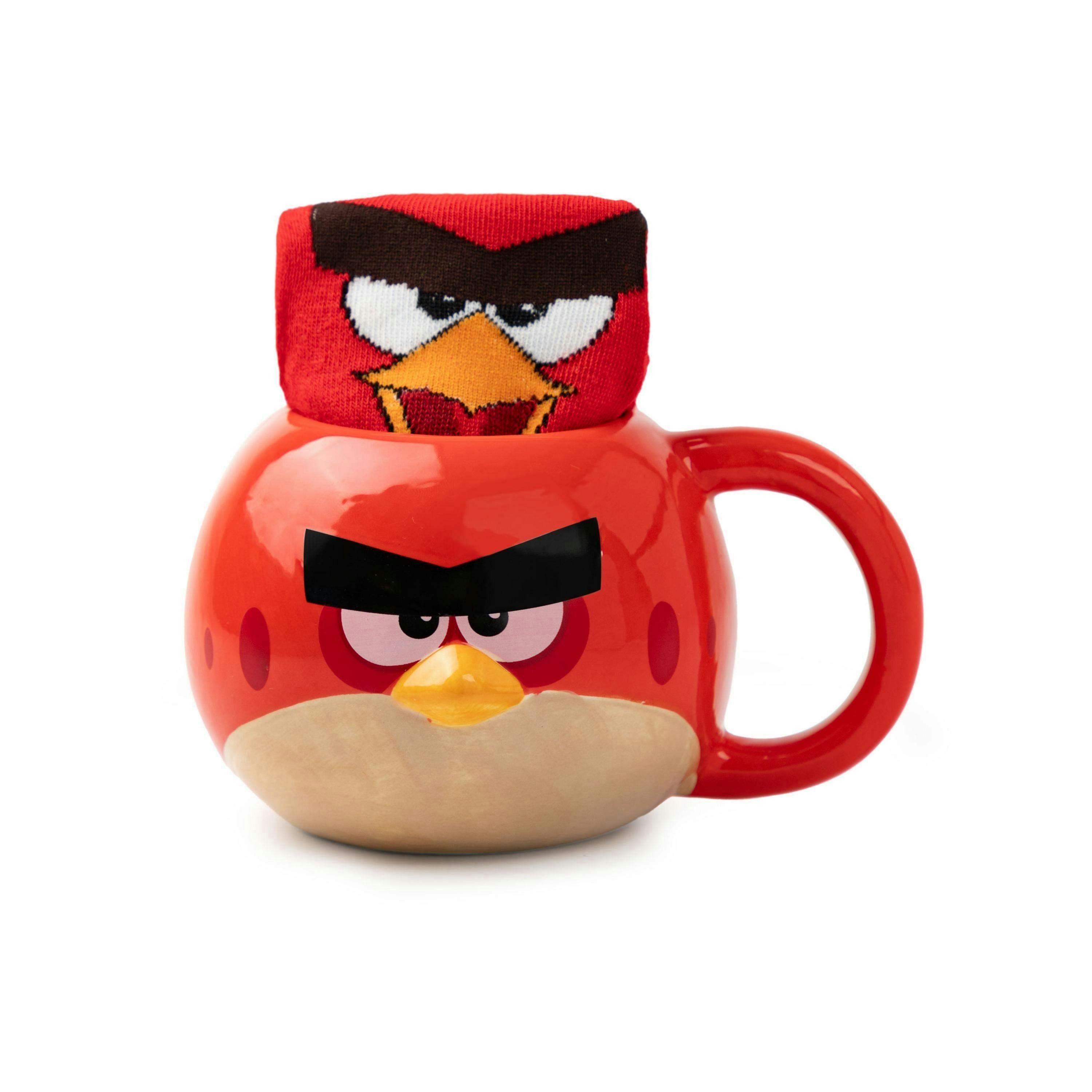 Angry Birds Womens Red Character Mug and Sock Gift Set (One Size) by Vanilla Underground , view 6 of 6