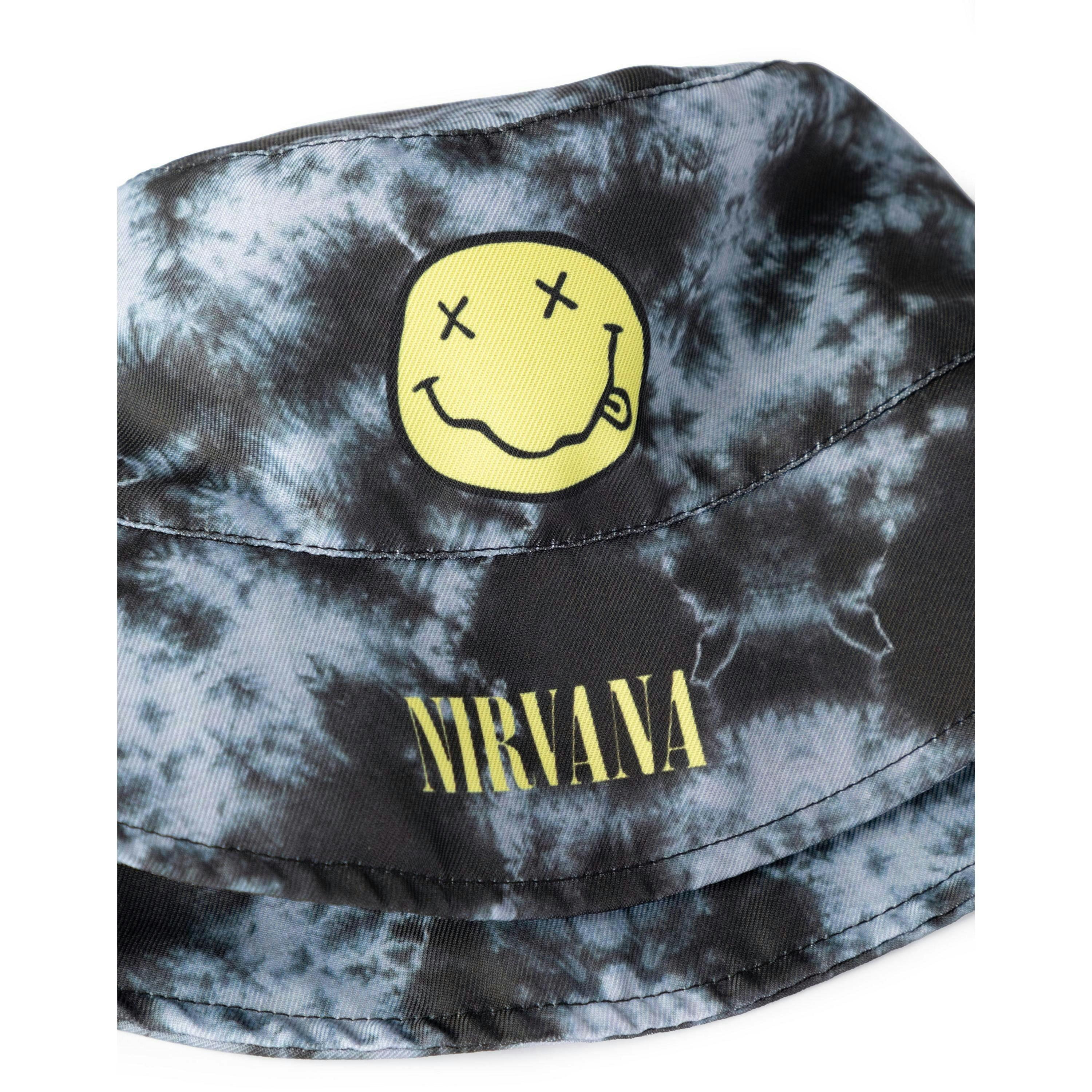 Nirvana Unisex Kids Black Logo Bucket Hat (One Size) by Vanilla Underground , view 3 of 6