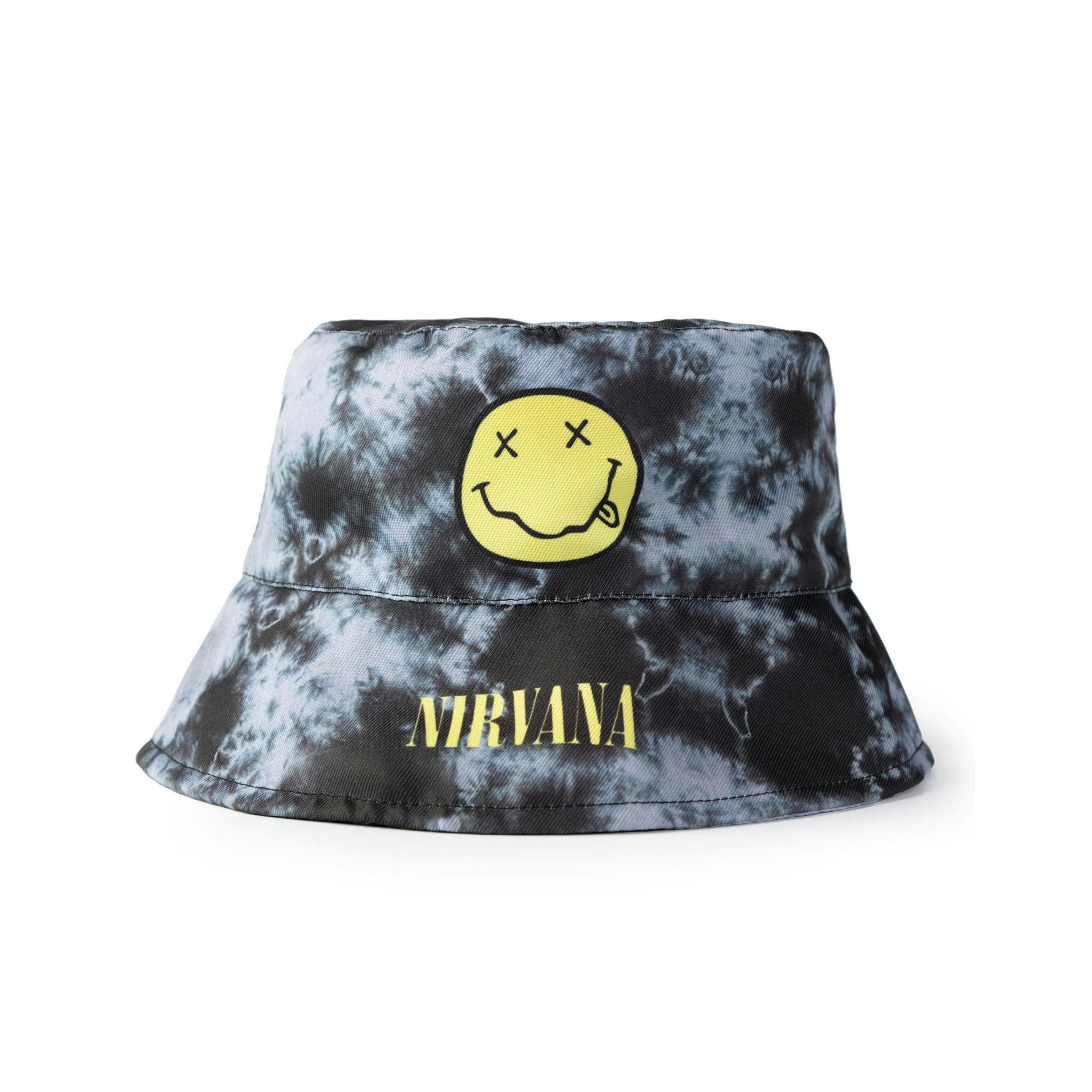 Nirvana Unisex Kids Black Logo Bucket Hat (One Size) by Vanilla Underground , view 6 of 6