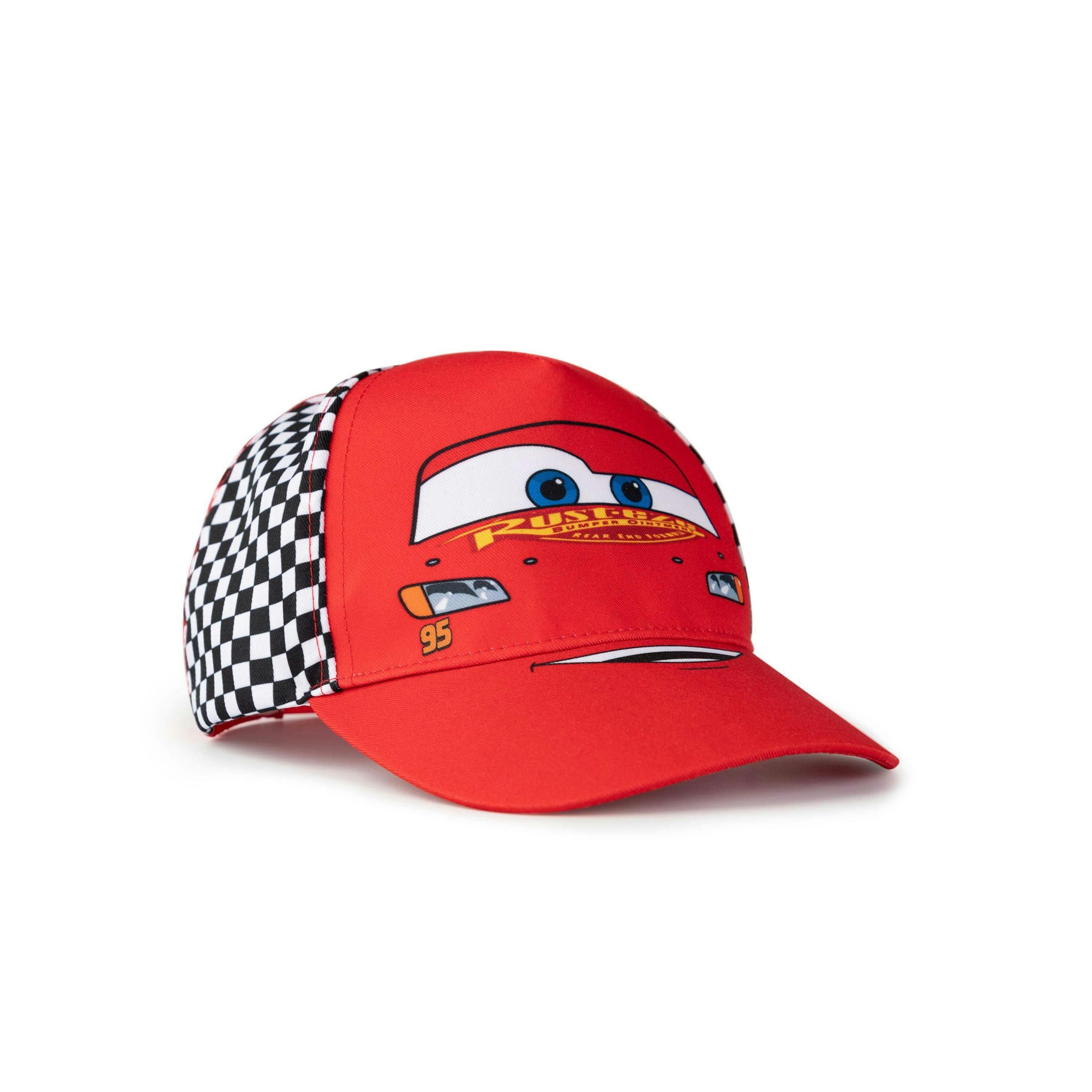 Disney Cars Boys Red Lightning Mcqueen Adjustable Curved Peak Cap (One Size) by Vanilla Underground , view 1 of 6