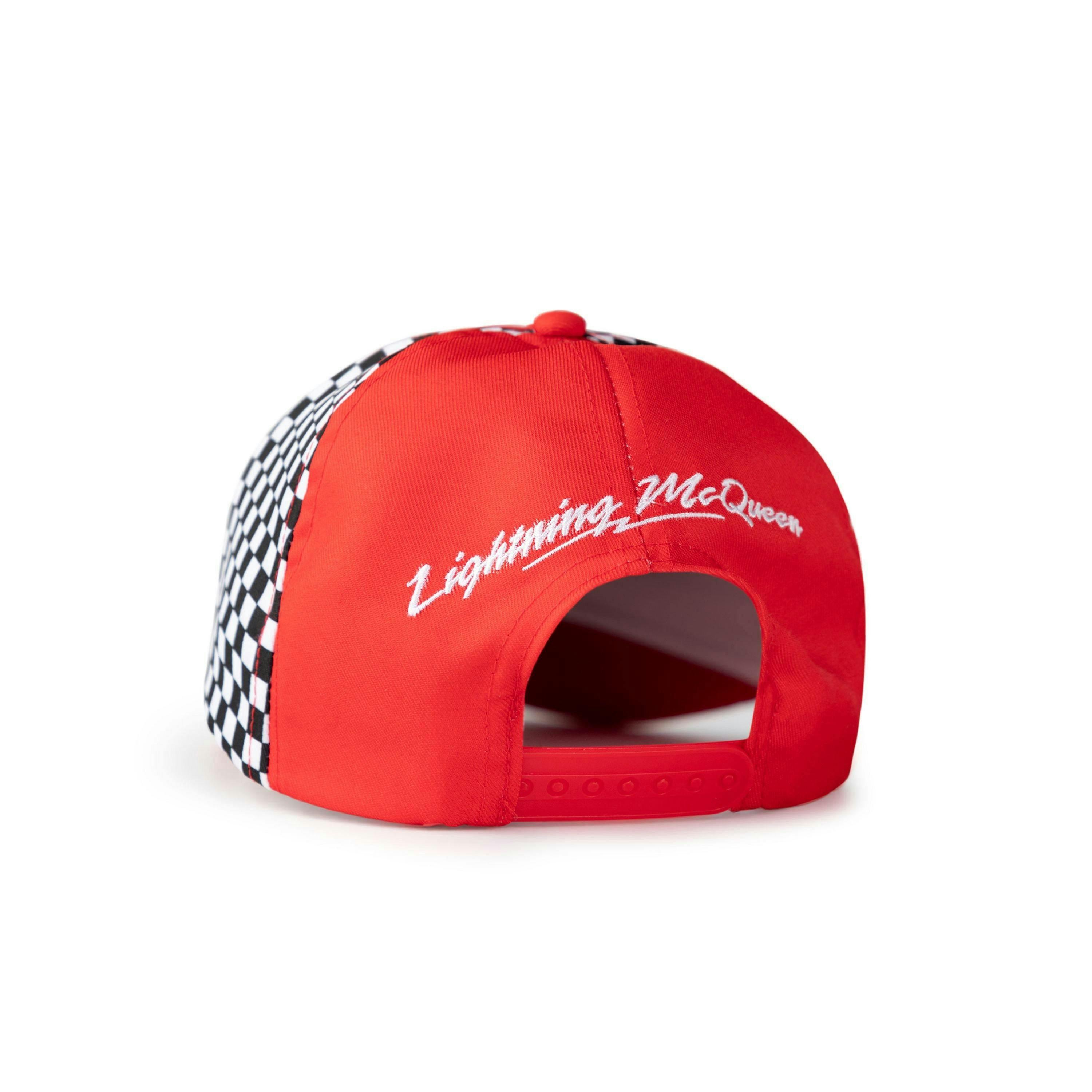 Disney Cars Boys Red Lightning Mcqueen Adjustable Curved Peak Cap (One Size) by Vanilla Underground , view 2 of 6