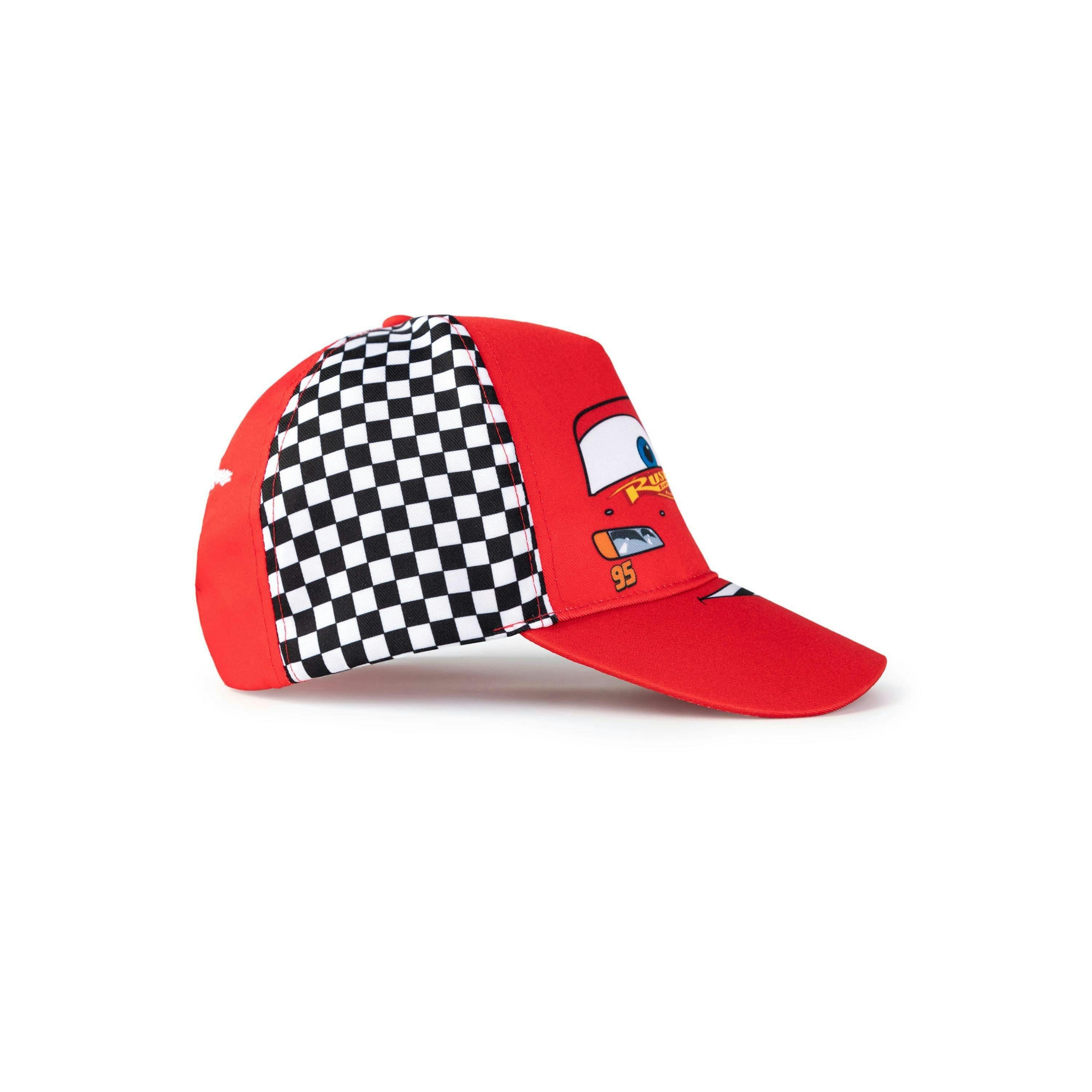 Disney Cars Boys Red Lightning Mcqueen Adjustable Curved Peak Cap (One Size) by Vanilla Underground , view 6 of 6